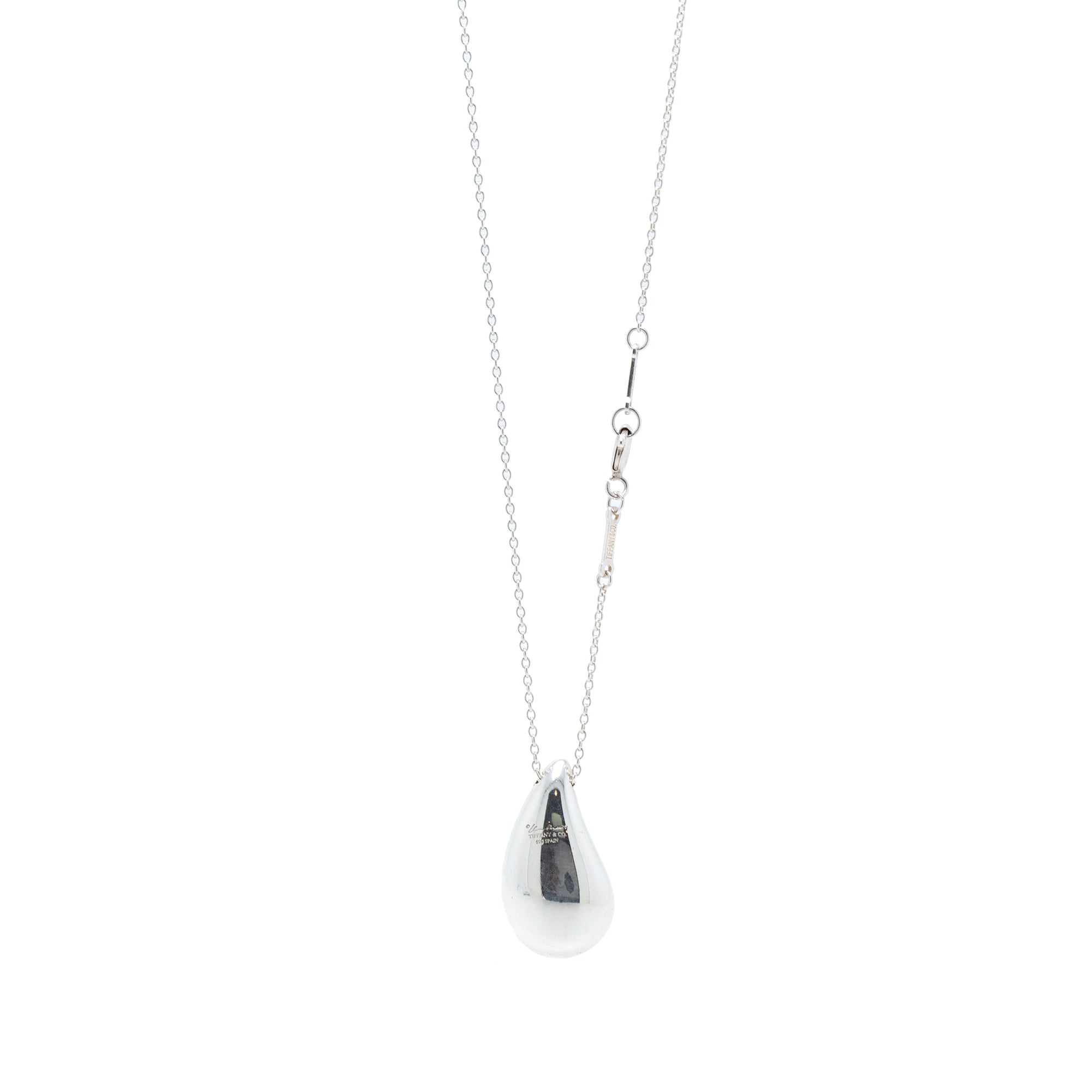 Tiffany & Co. Elsa Peretti Teardrop Pendant Necklace, 22 mm long