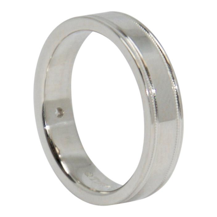 Tiffany & Co. Essential Double Milgrain Band Ring with Diamond