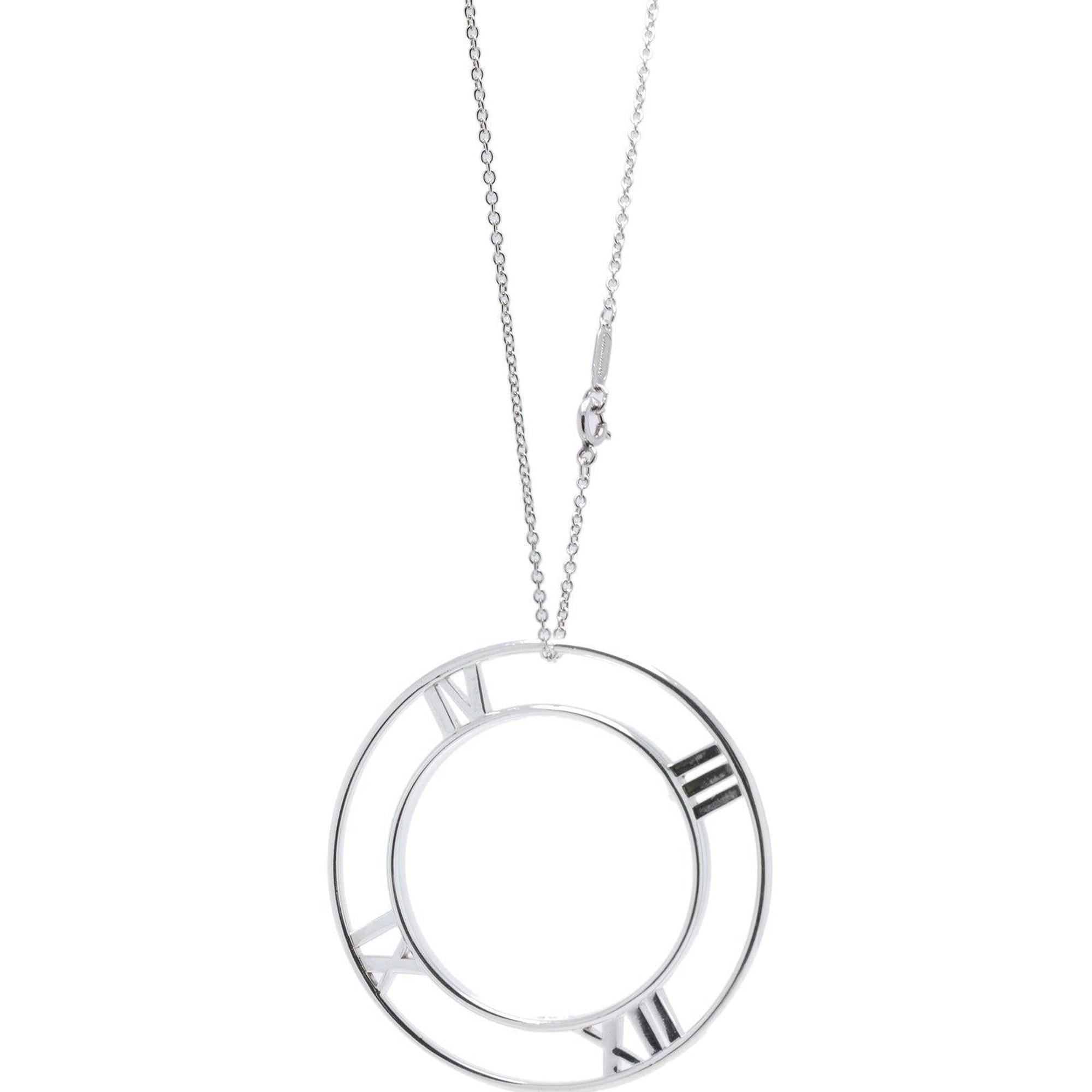 Tiffany & Co. Extra Large Atlas Medallion Pendant Necklace
