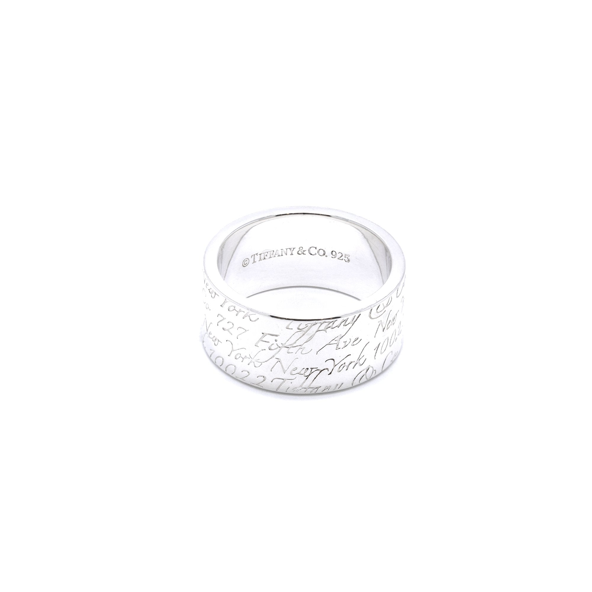 Tiffany & Co. Fifth Ave Wide Notes Band Ring