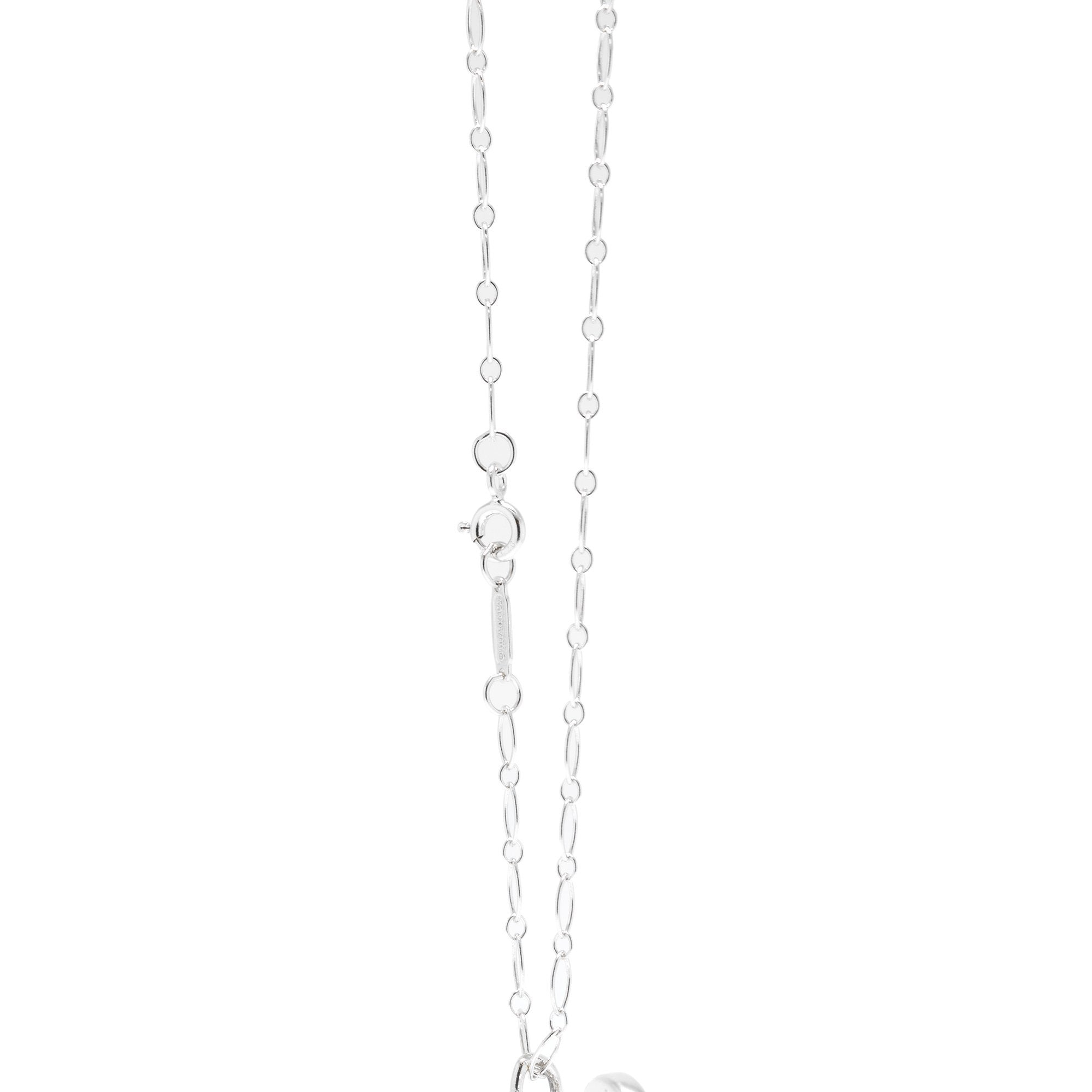 Tiffany & Co. Fleur De Lis Key Pendant Necklace