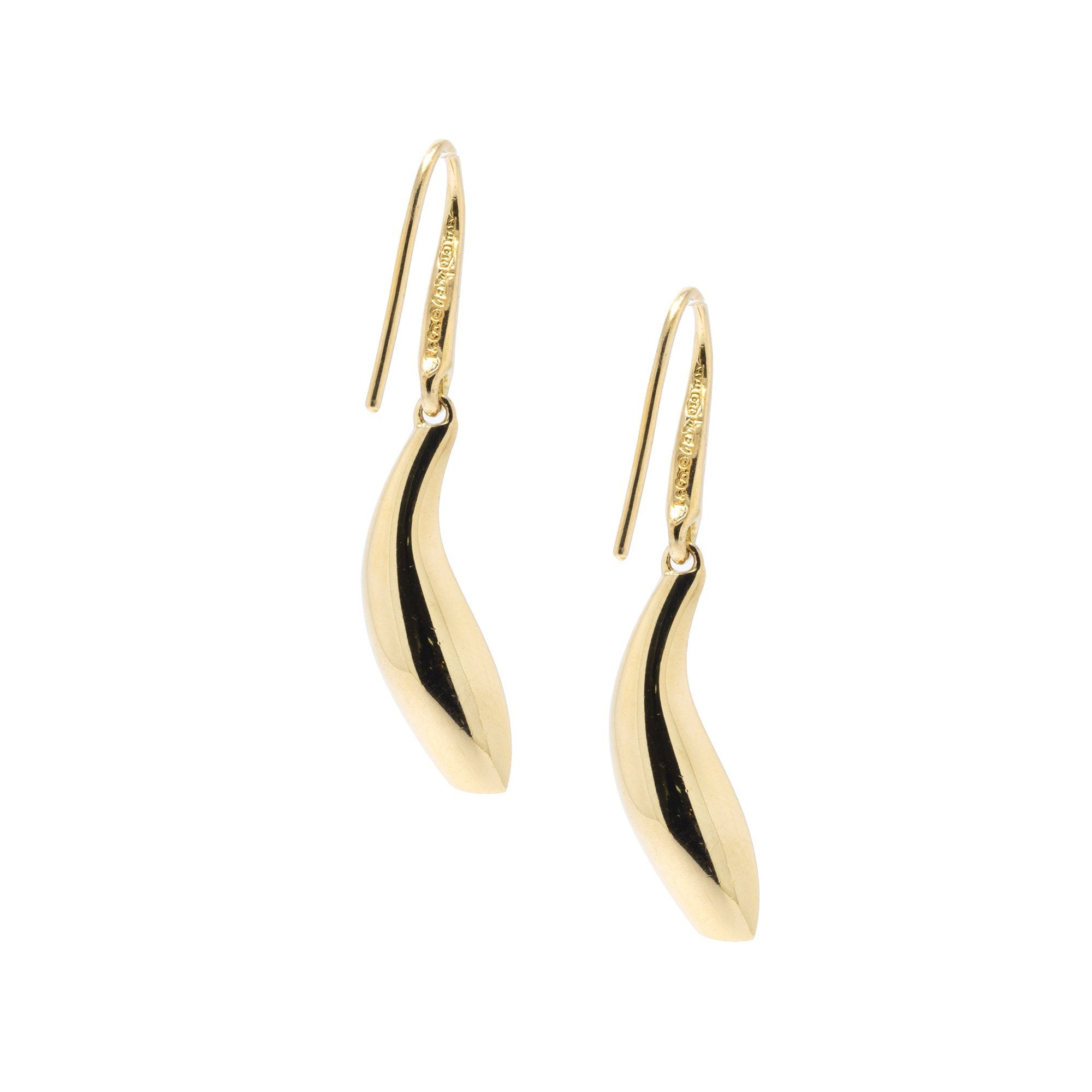 Tiffany & Co. Frank Gehry 18k Gold Fish Earrings