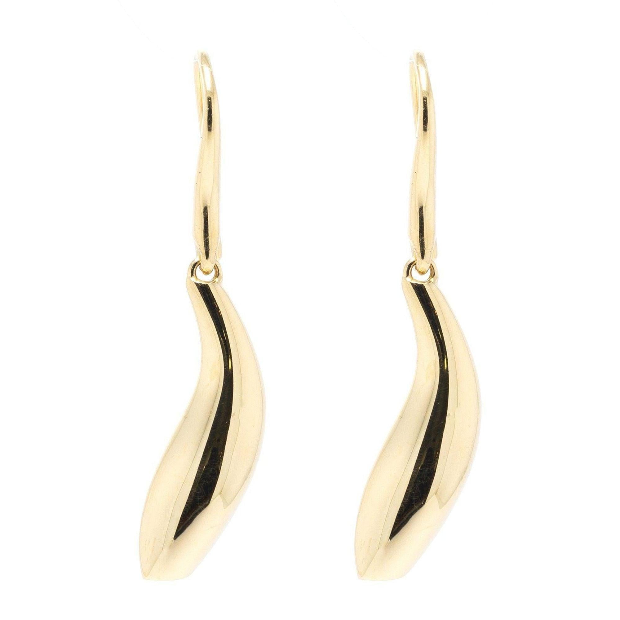 Tiffany & Co. Frank Gehry 18k Gold Fish Earrings