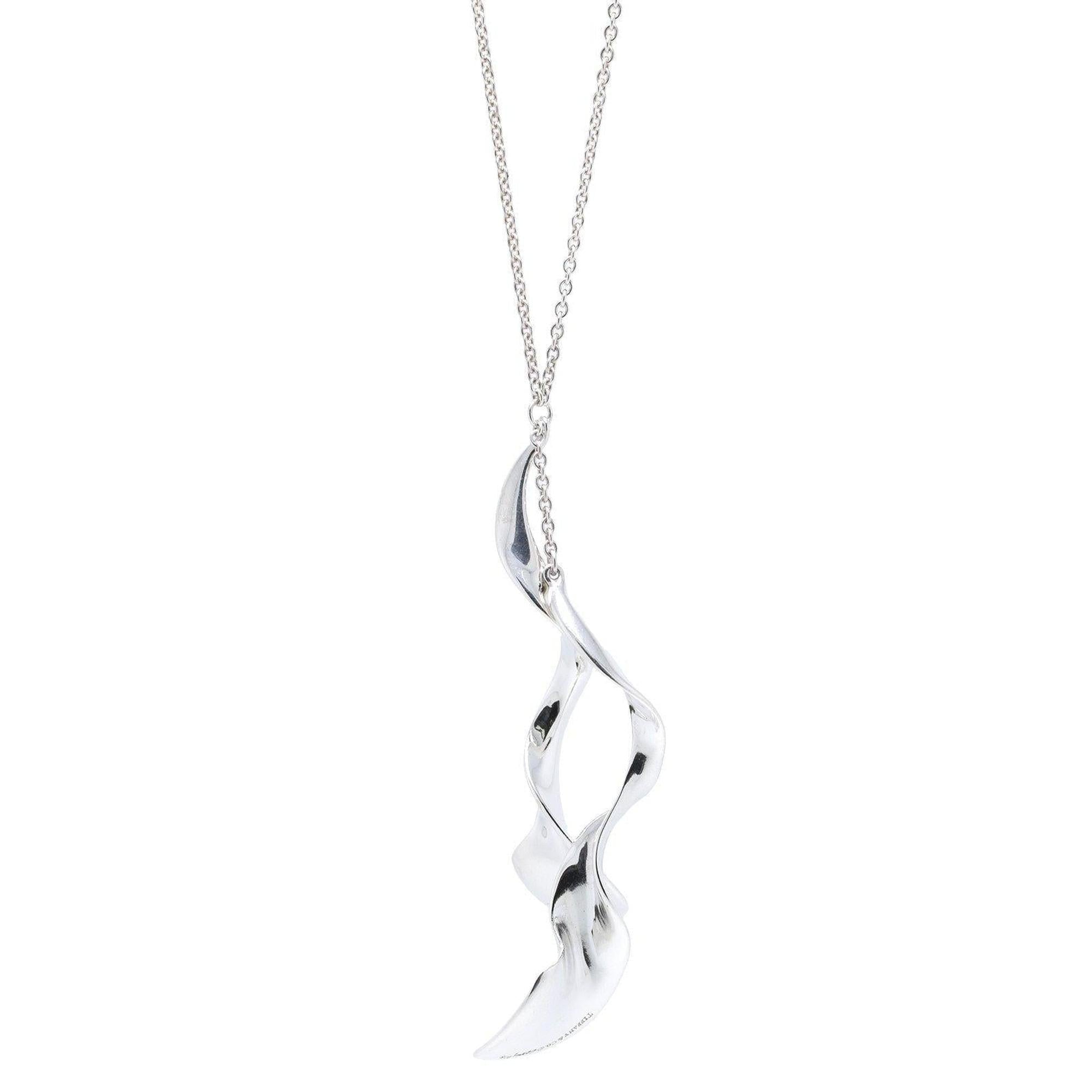 Tiffany & Co. Frank Gehry Double Orchid Pendant Necklace