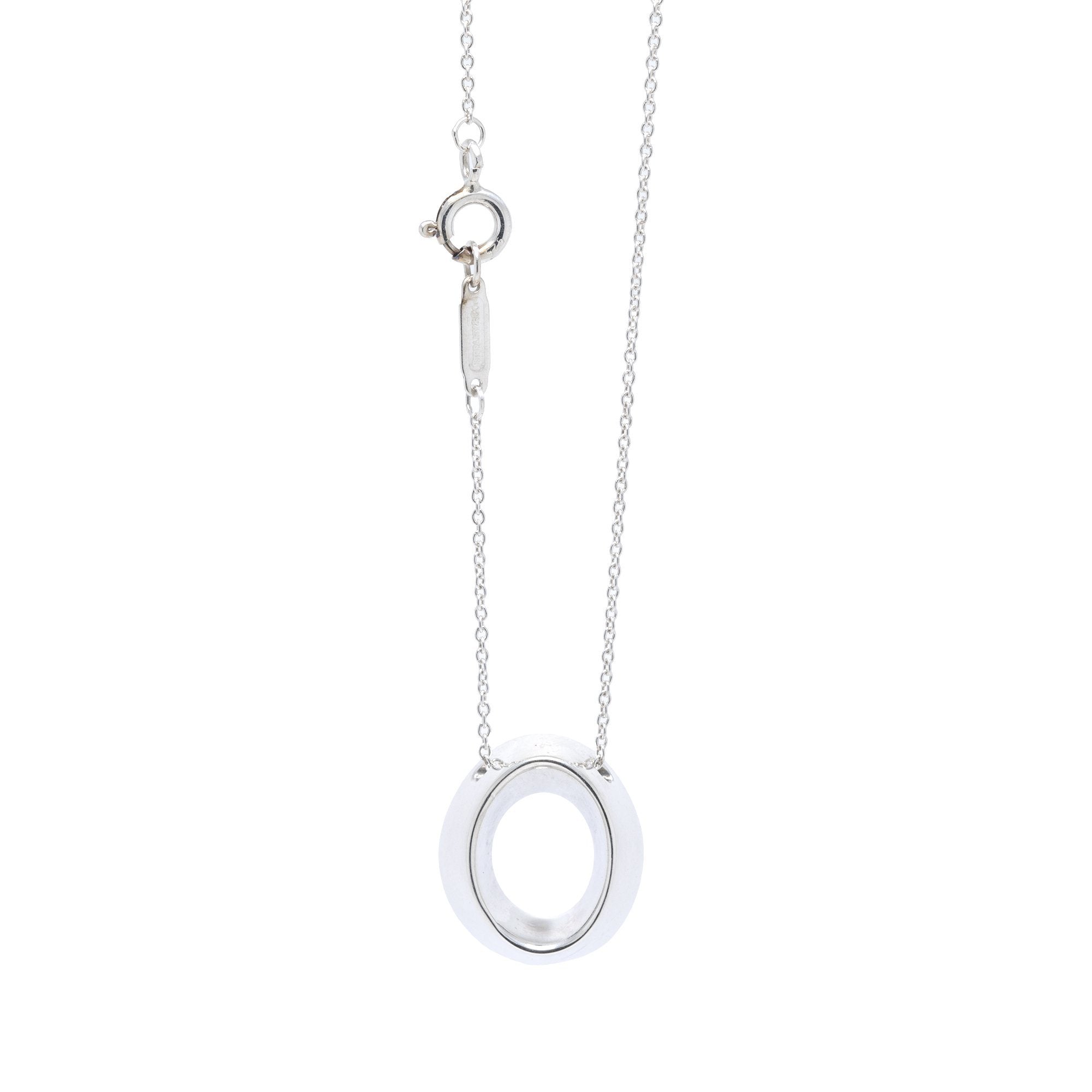 Tiffany & Co. Frank Gehry Oval Pendant Necklace