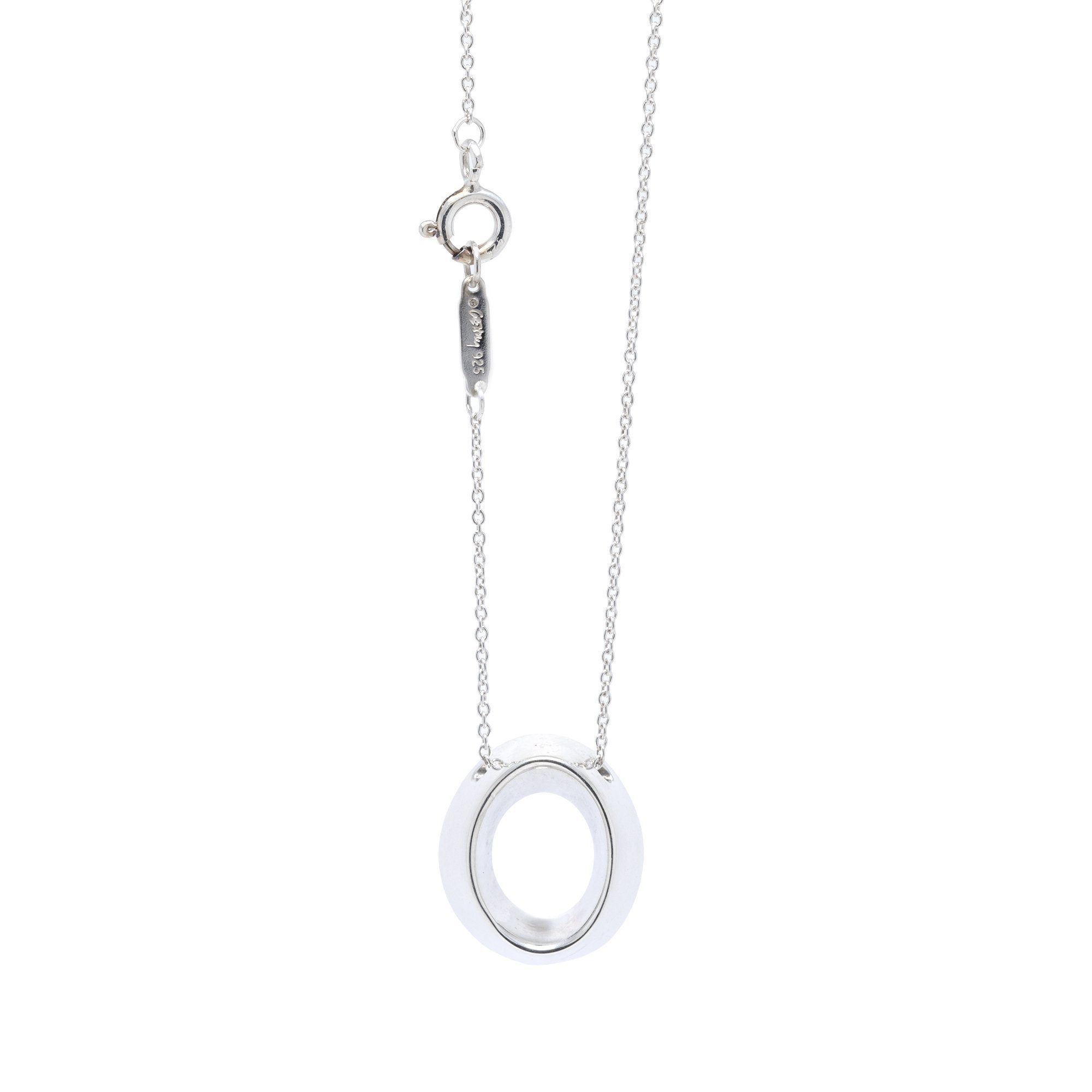 Tiffany & Co. Frank Gehry Oval Pendant Necklace