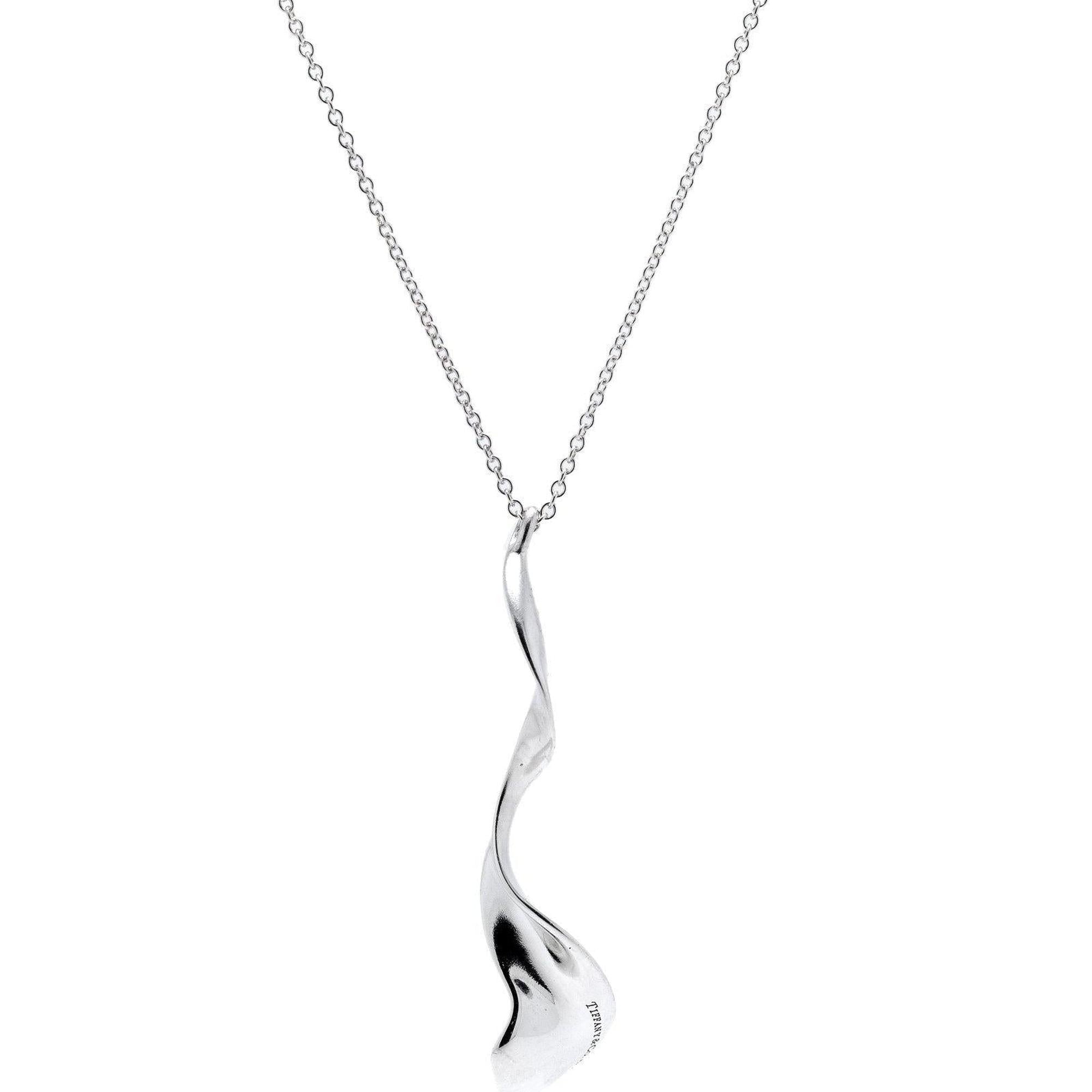 Tiffany & Co. Frank Gehry Small Orchid Pendant Necklace