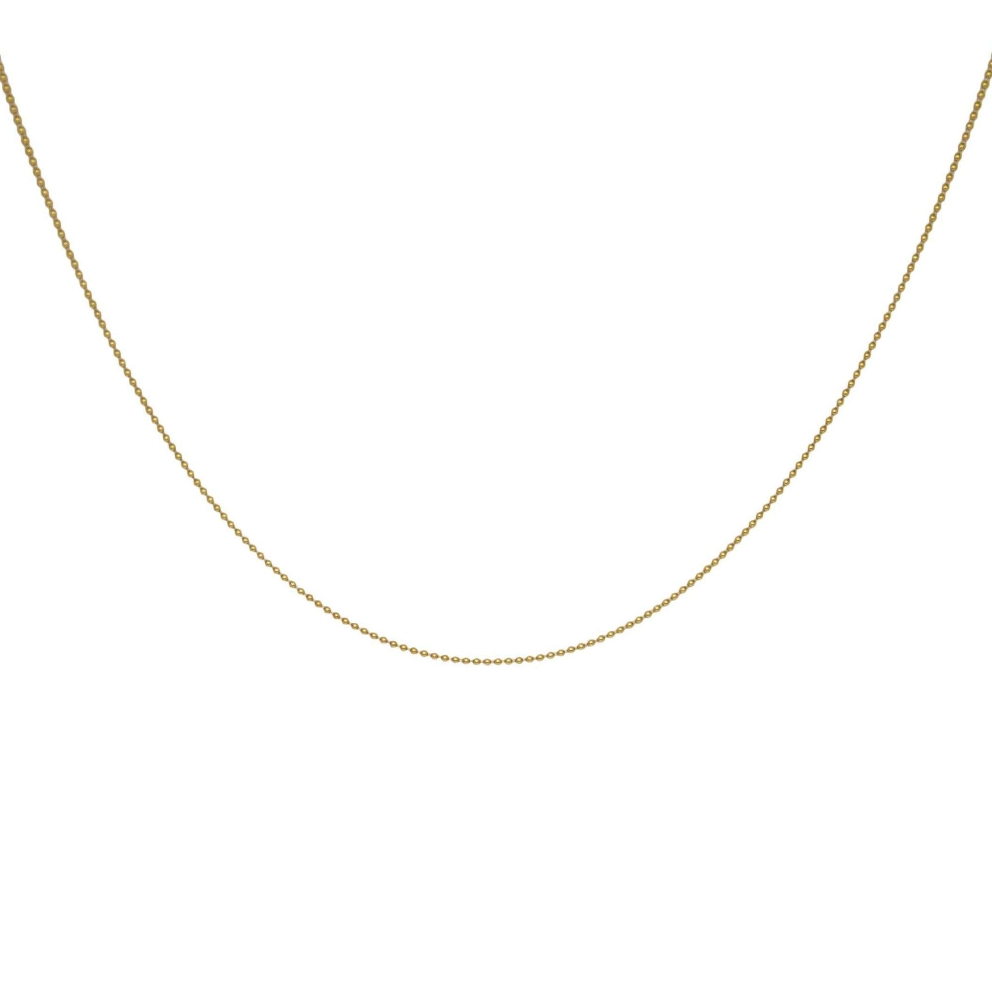 Tiffany & Co. Gold Small Beaded Chain