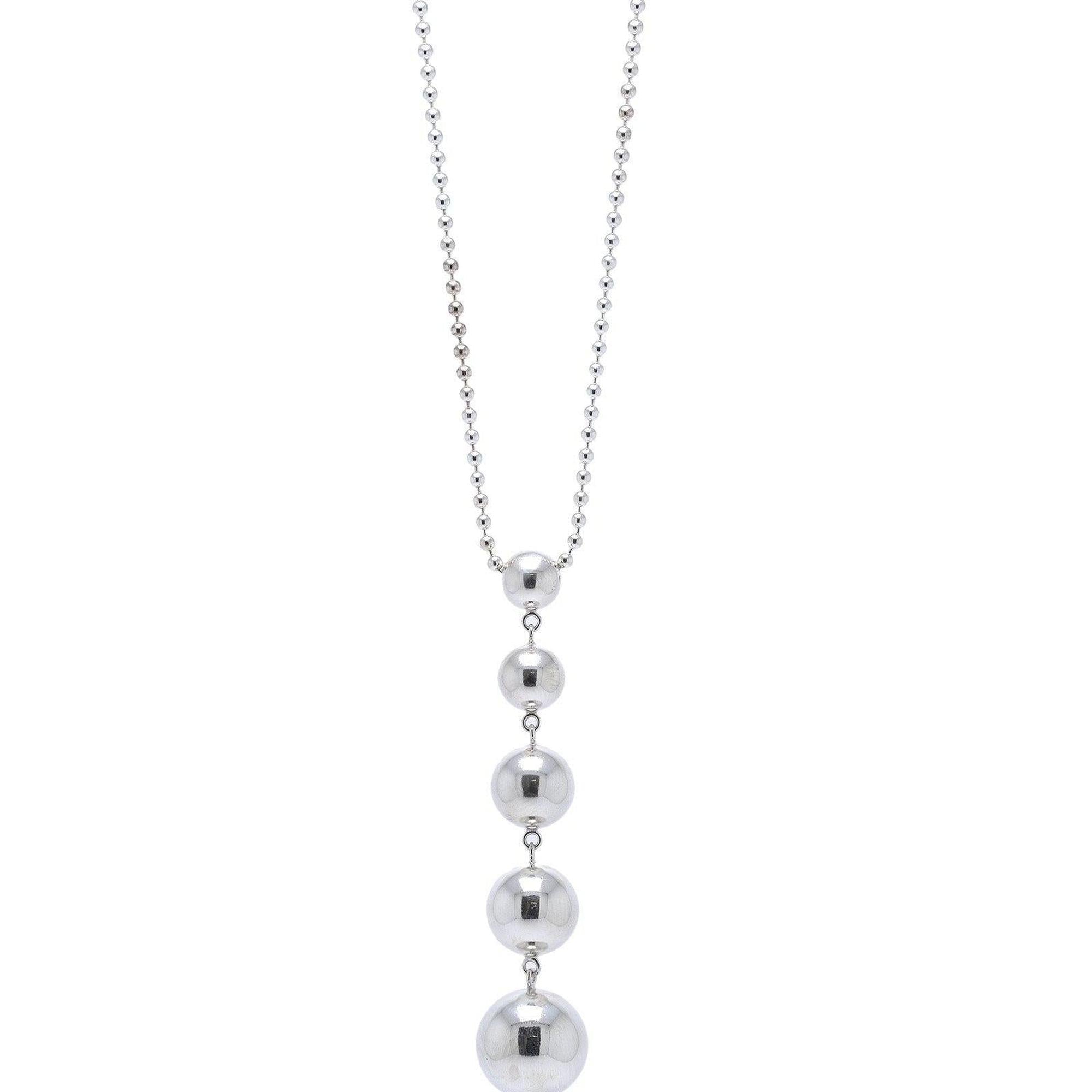 Tiffany & Co. Graduated Drop Bead Pendant Necklace