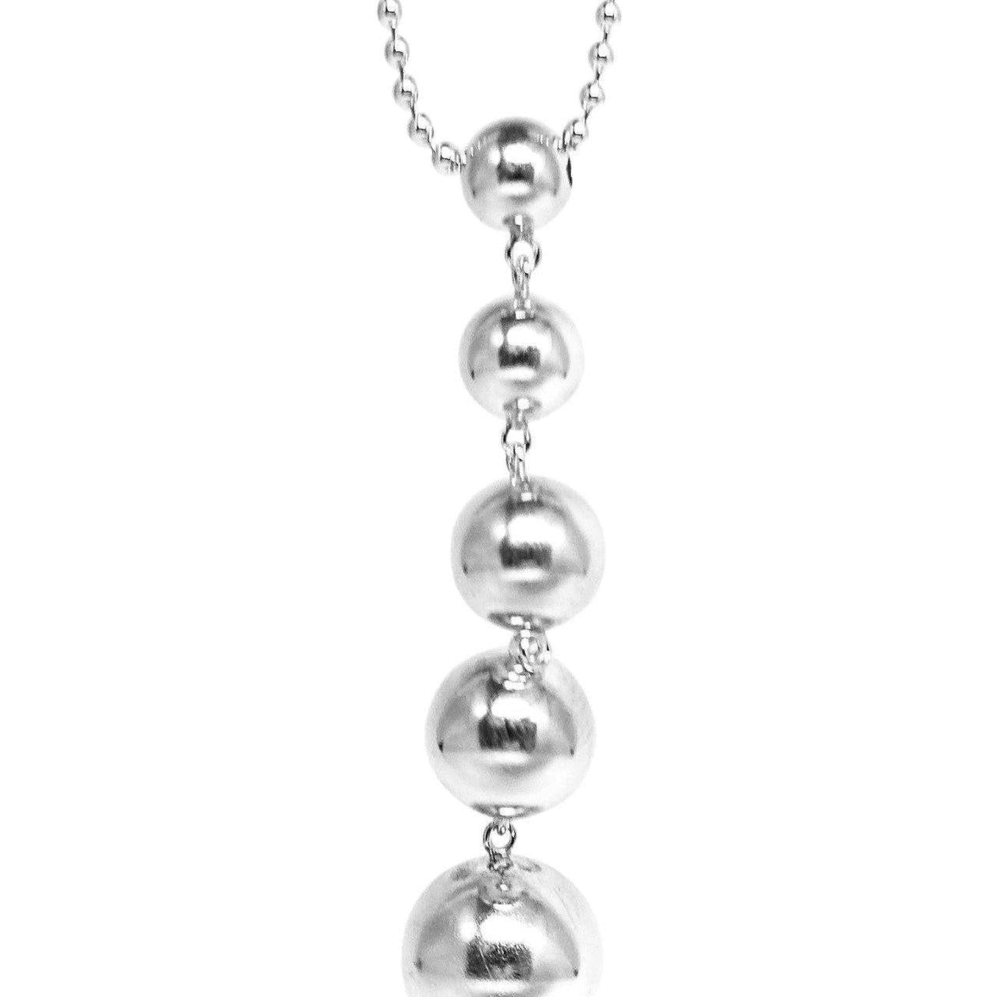 Tiffany & Co. Graduated Drop Bead Pendant Necklace