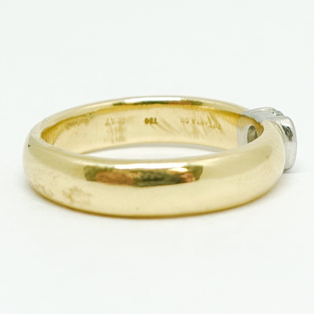 Tiffany & Co. Half Bezel Set Diamond Solitaire Ring