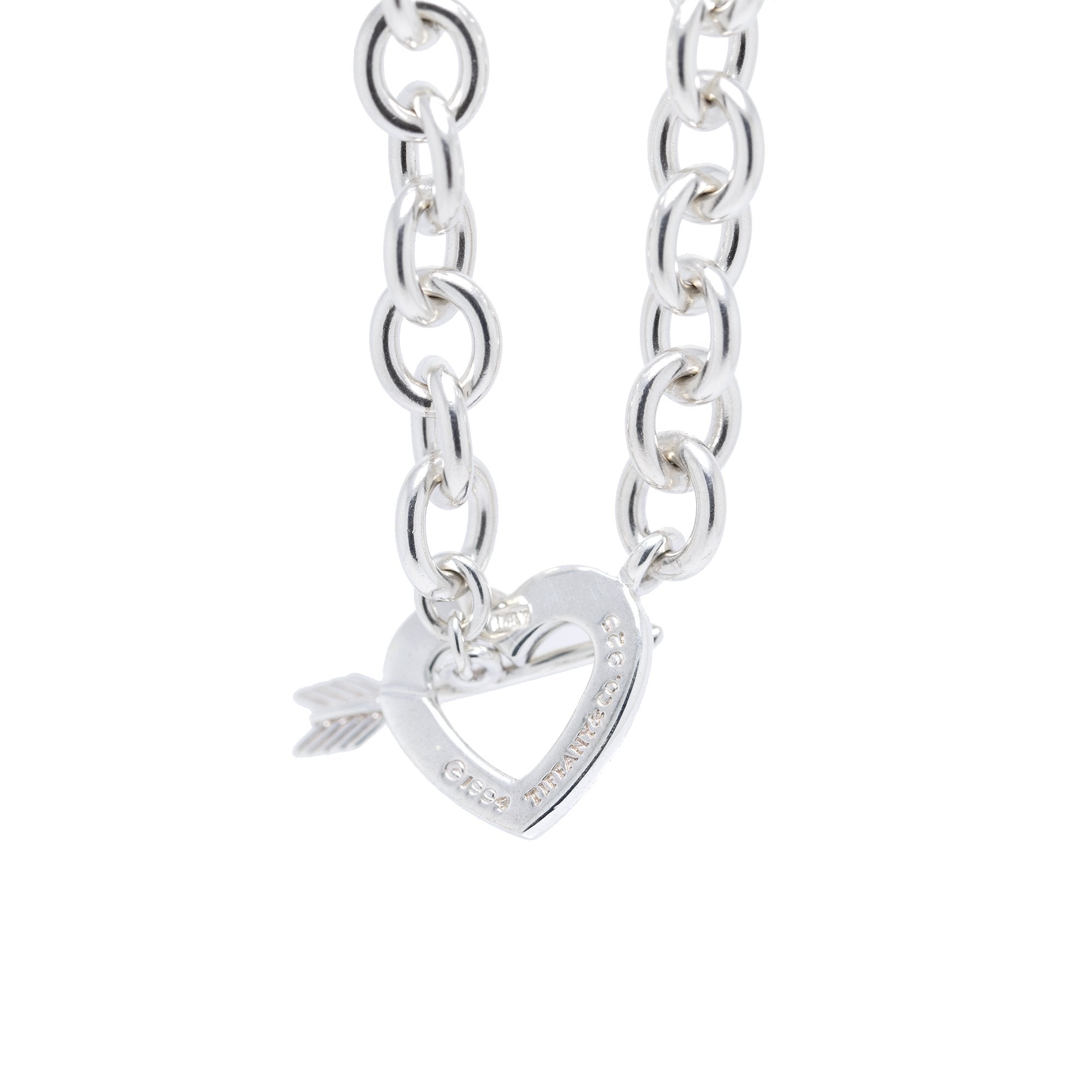 Tiffany & Co. Heart & Arrow Toggle Clasp Necklace
