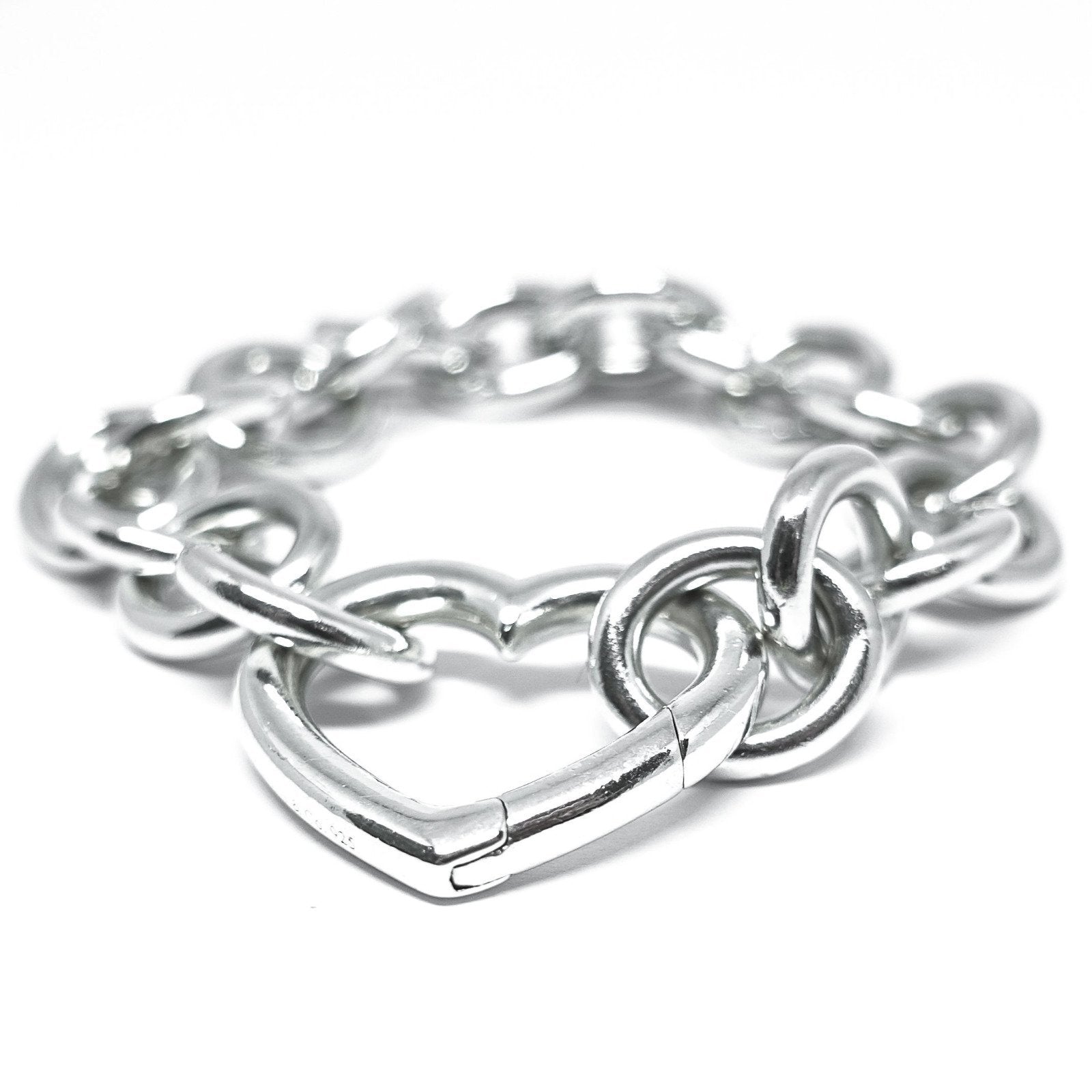 Tiffany & Co. Heart Clasp Link Bracelet