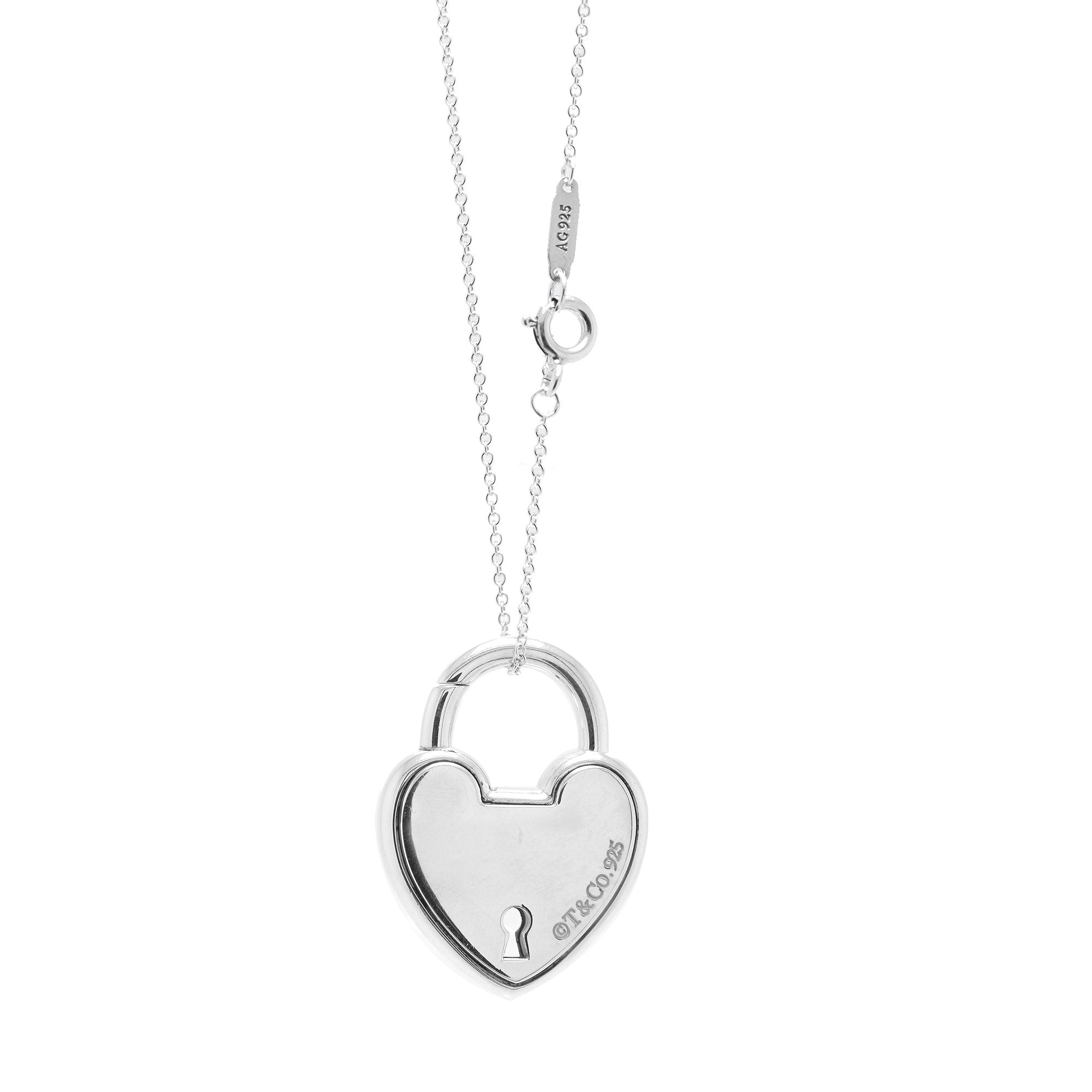 Tiffany & Co. Heart Lock Pendant Necklace