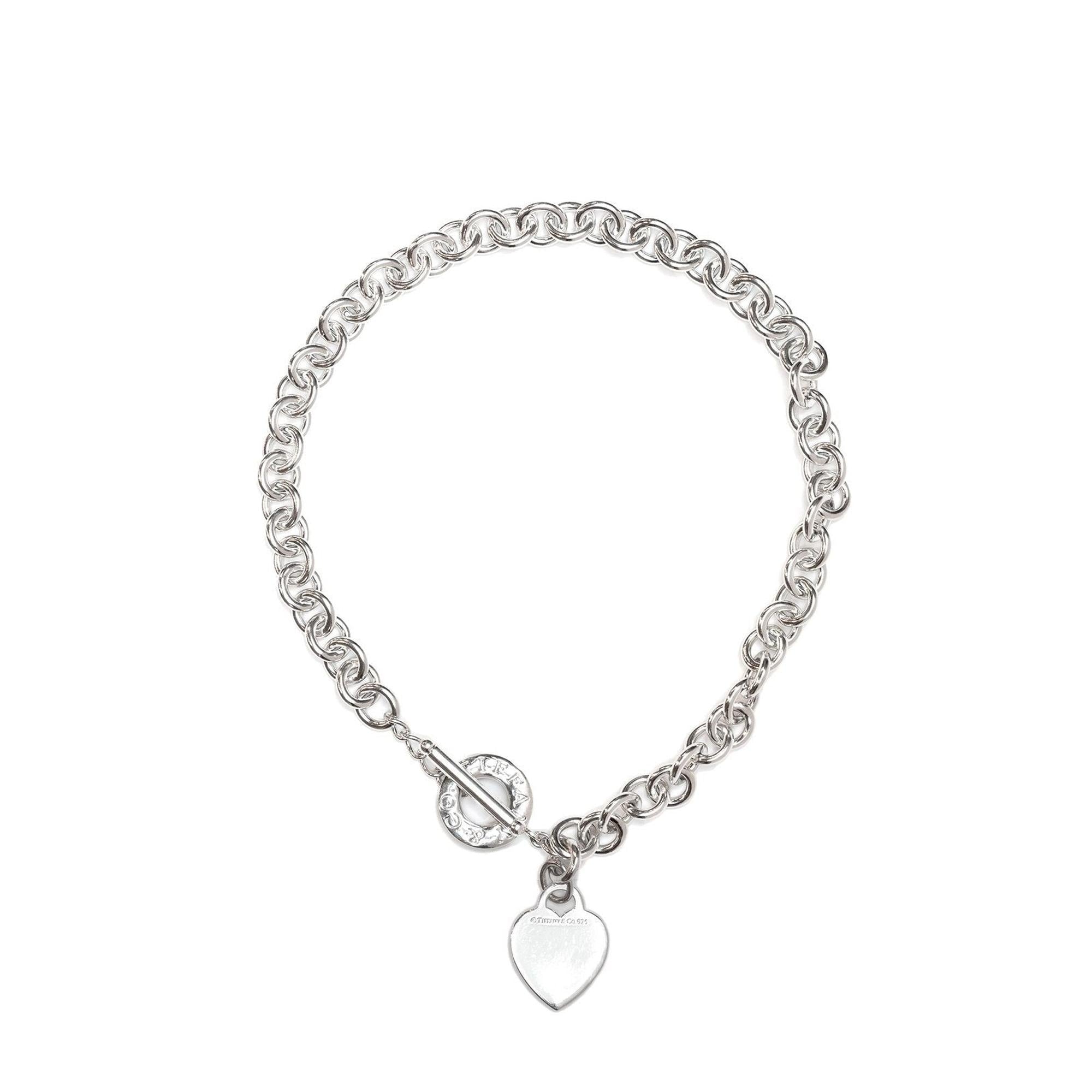 Tiffany & Co. Heart Tag Necklace with Toggle Clasp