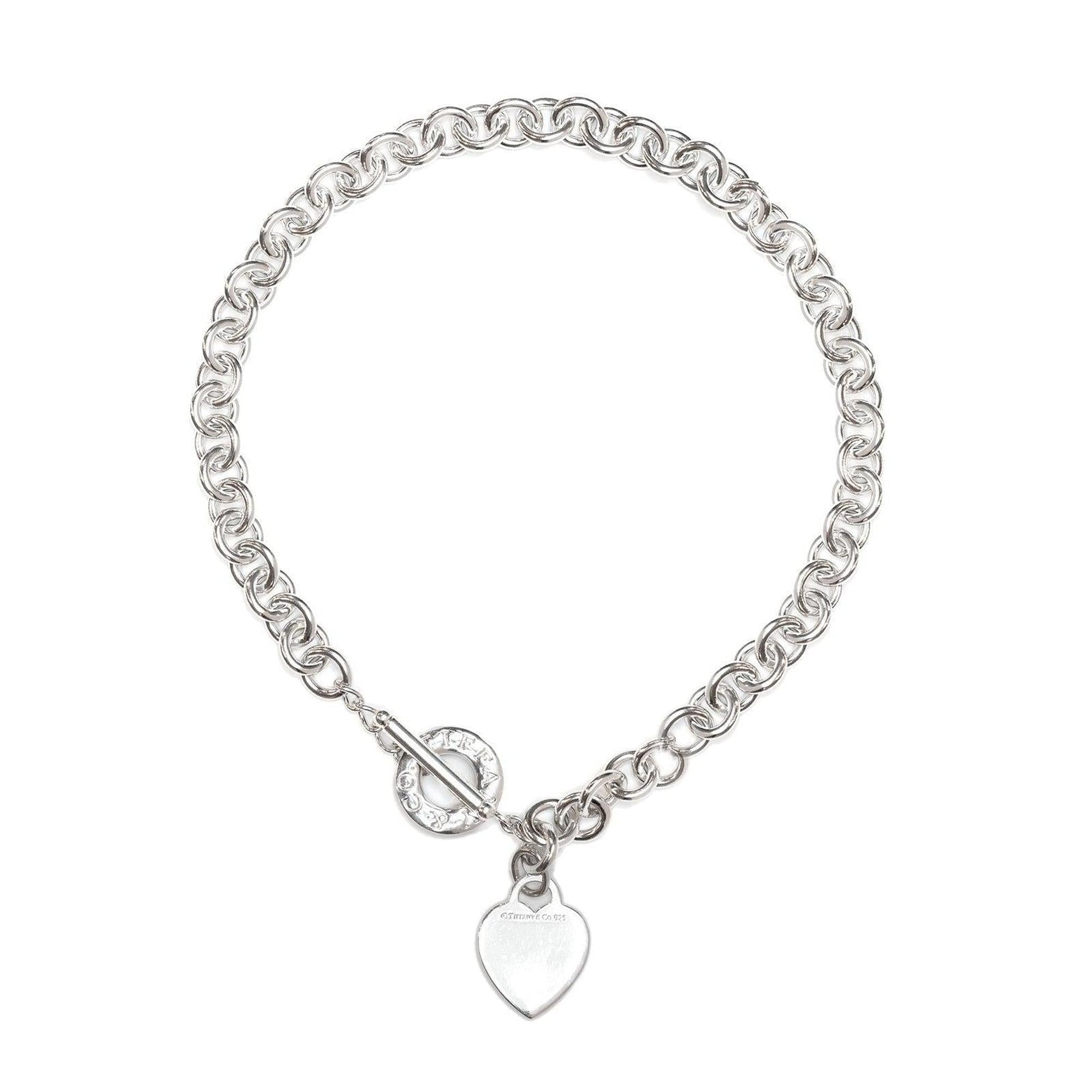 Tiffany & Co. Heart Tag Necklace with Toggle Clasp