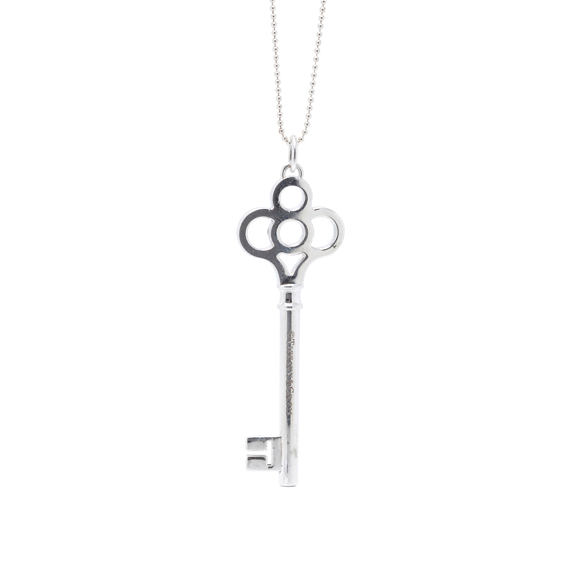 Tiffany & Co. Large Crown Key Pendant Necklace