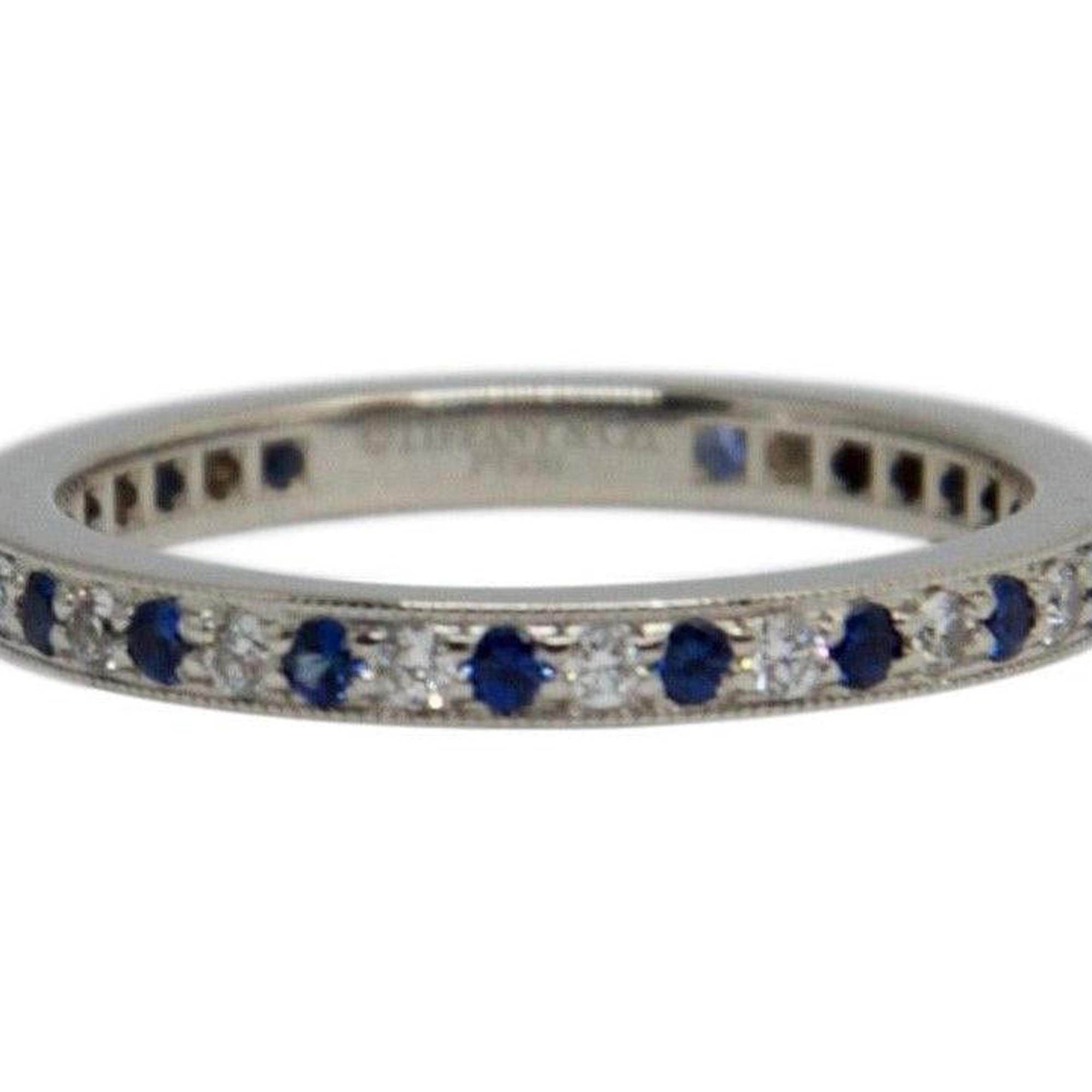 Tiffany & Co. Legacy Collection Diamond and Sapphire Eternity Band