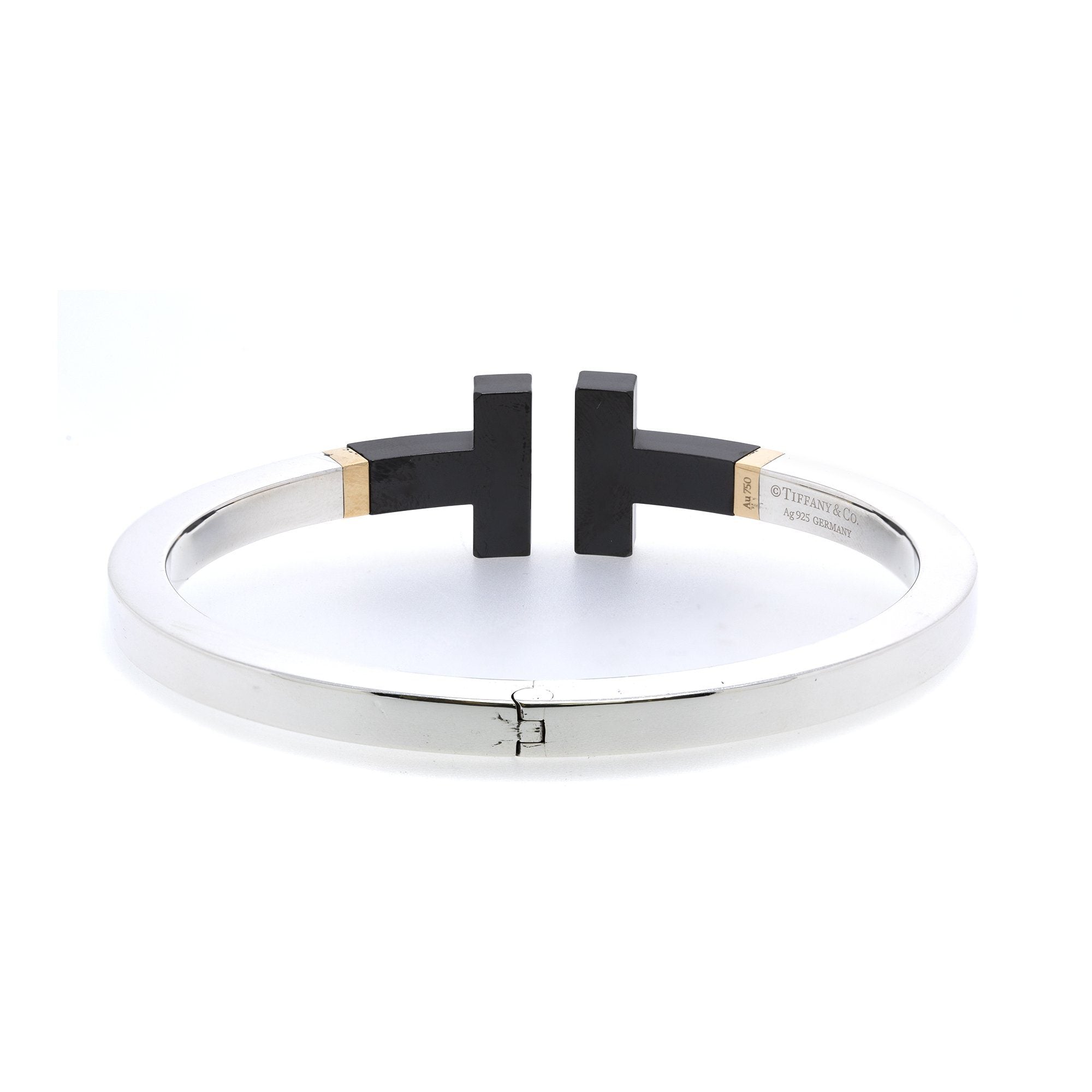 Tiffany & Co. Limited Edition T Square Bracelet with Black Ceramic