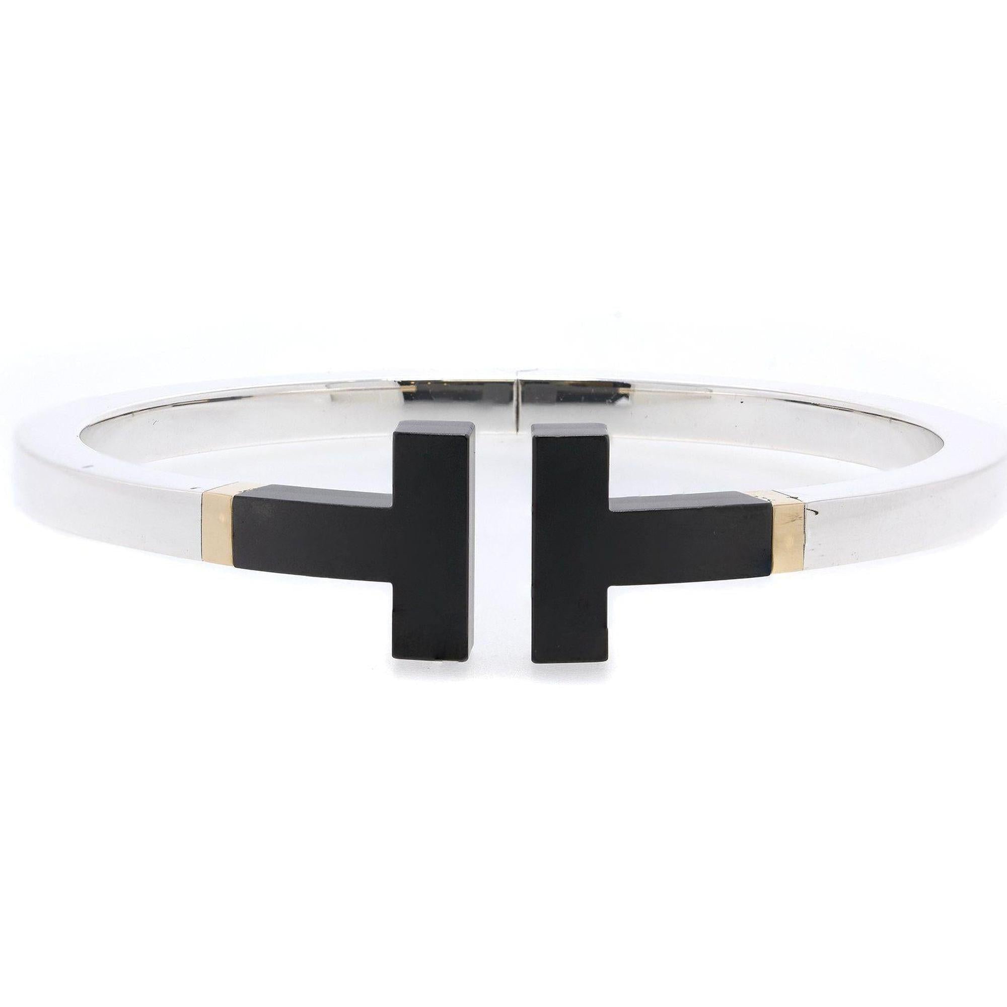 Tiffany & Co. Limited Edition T Square Bracelet with Black Ceramic