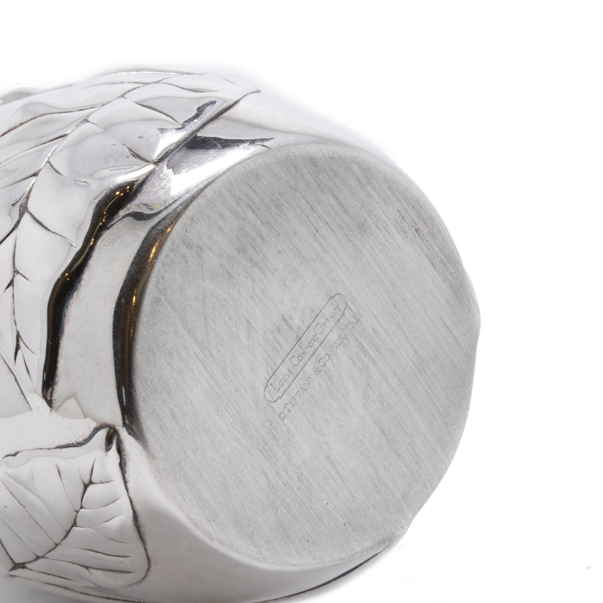 Tiffany & Co. Louis Comfort Art Nouveau Sterling Silver Vase