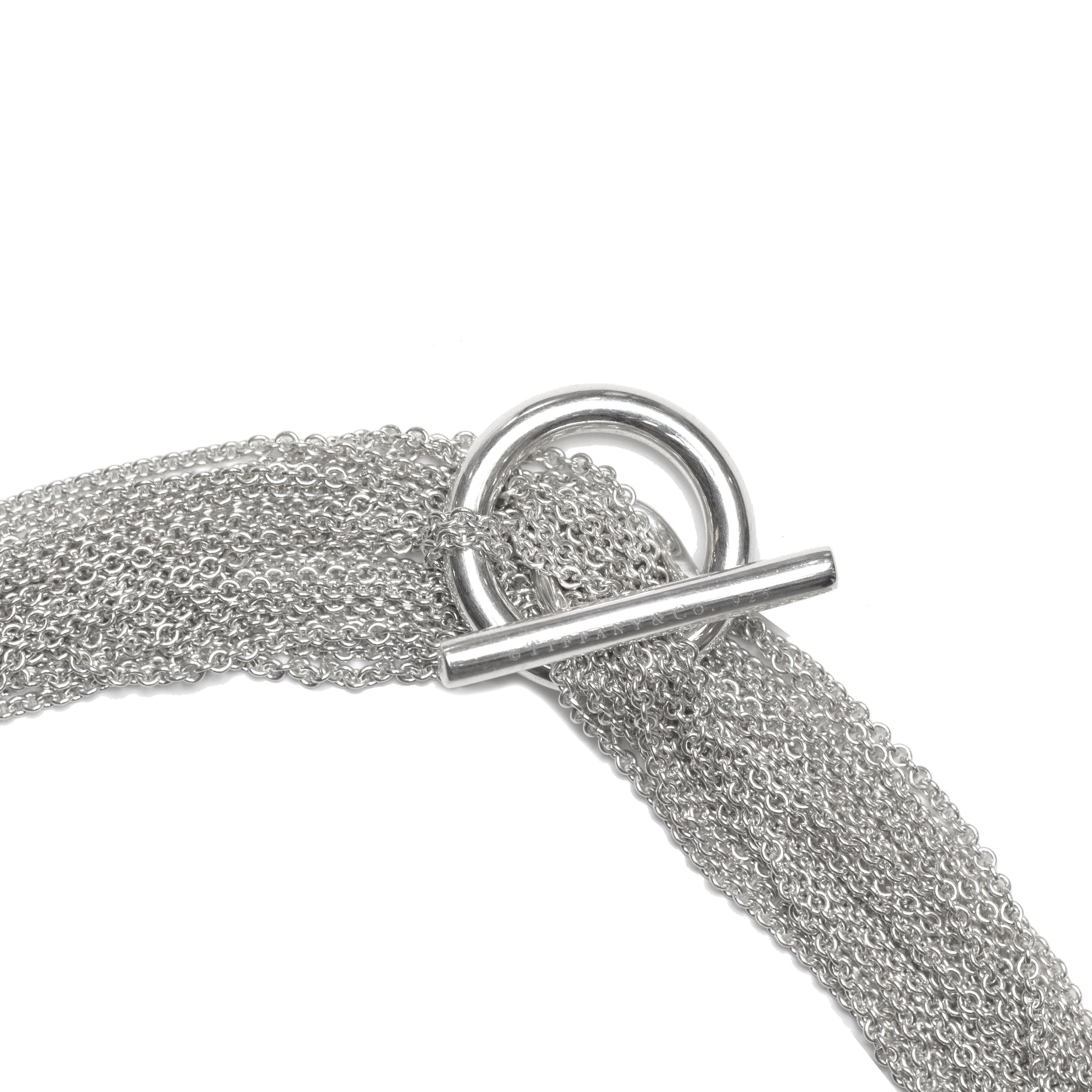 Tiffany & Co. Mesh Circle Pendant Necklace