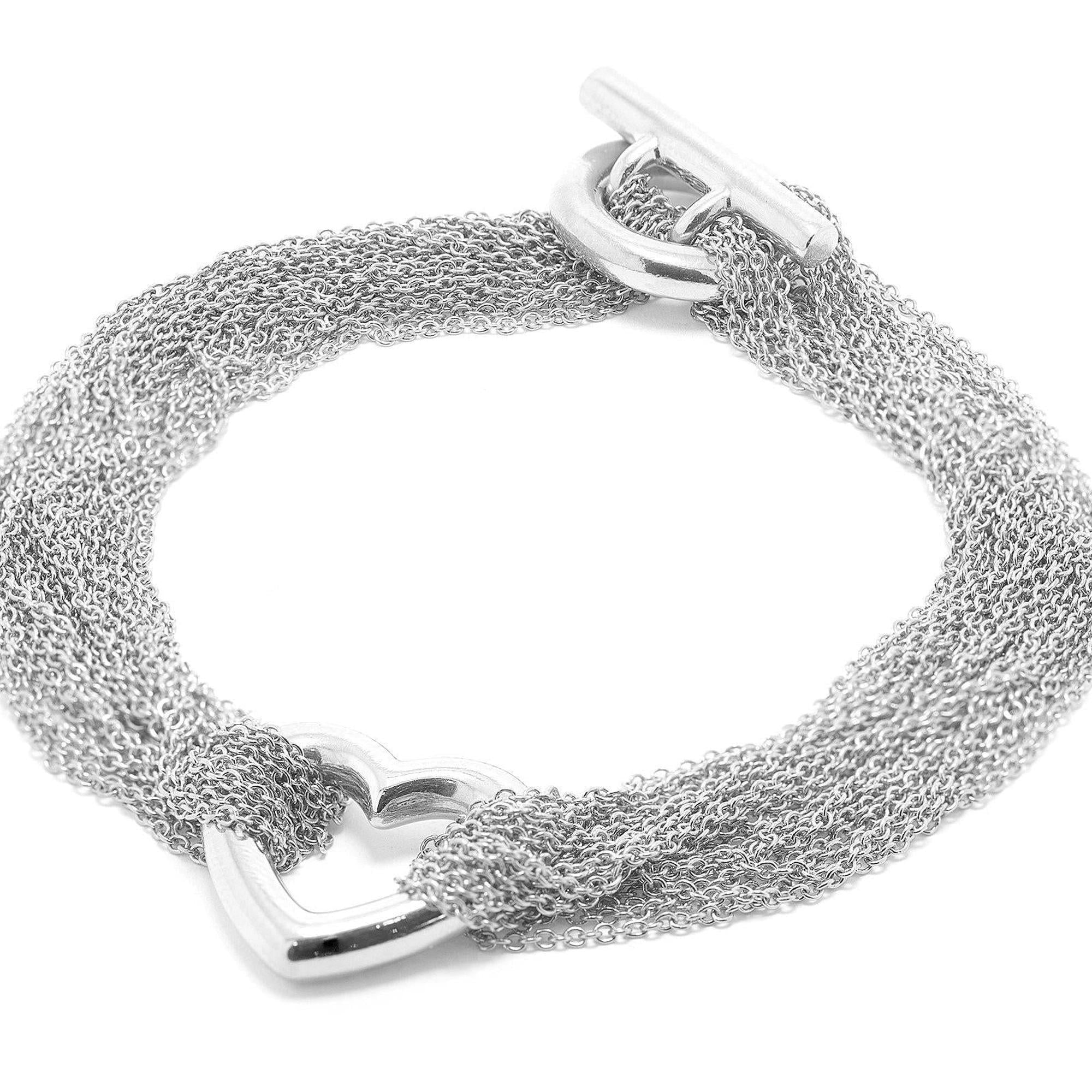 Tiffany & Co. Mesh Heart Bracelet