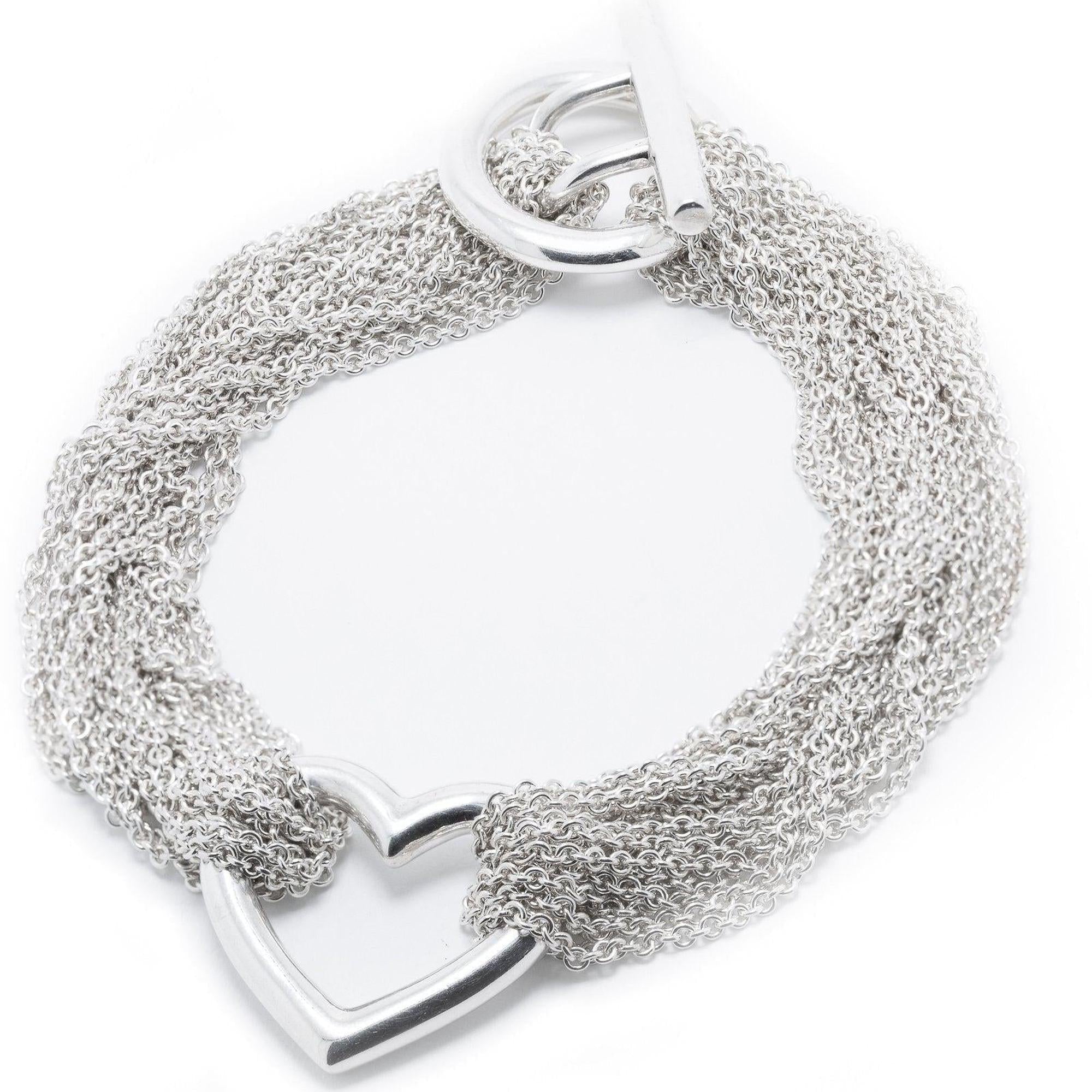 Tiffany & Co. Mesh Heart Bracelet