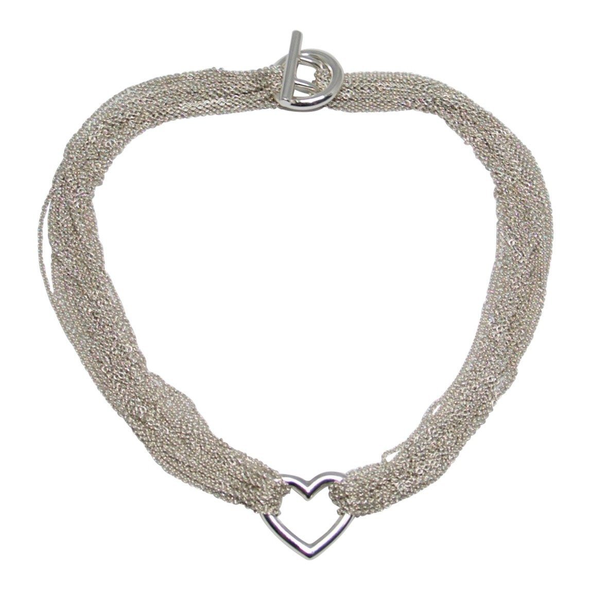 Tiffany & Co. Mesh Heart Necklace