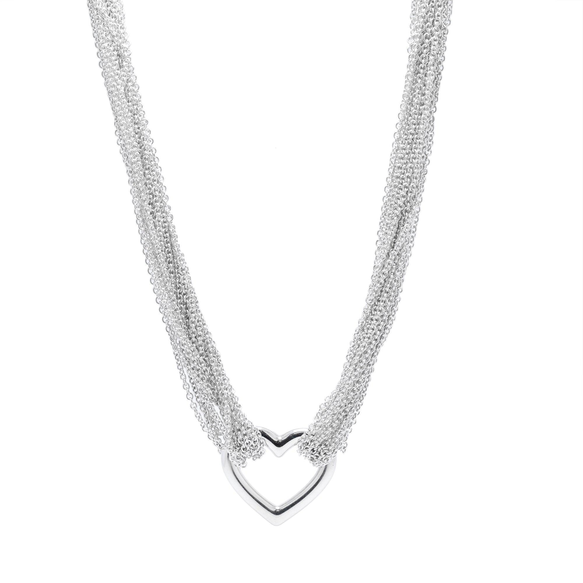 Tiffany & Co. Mesh Heart Necklace