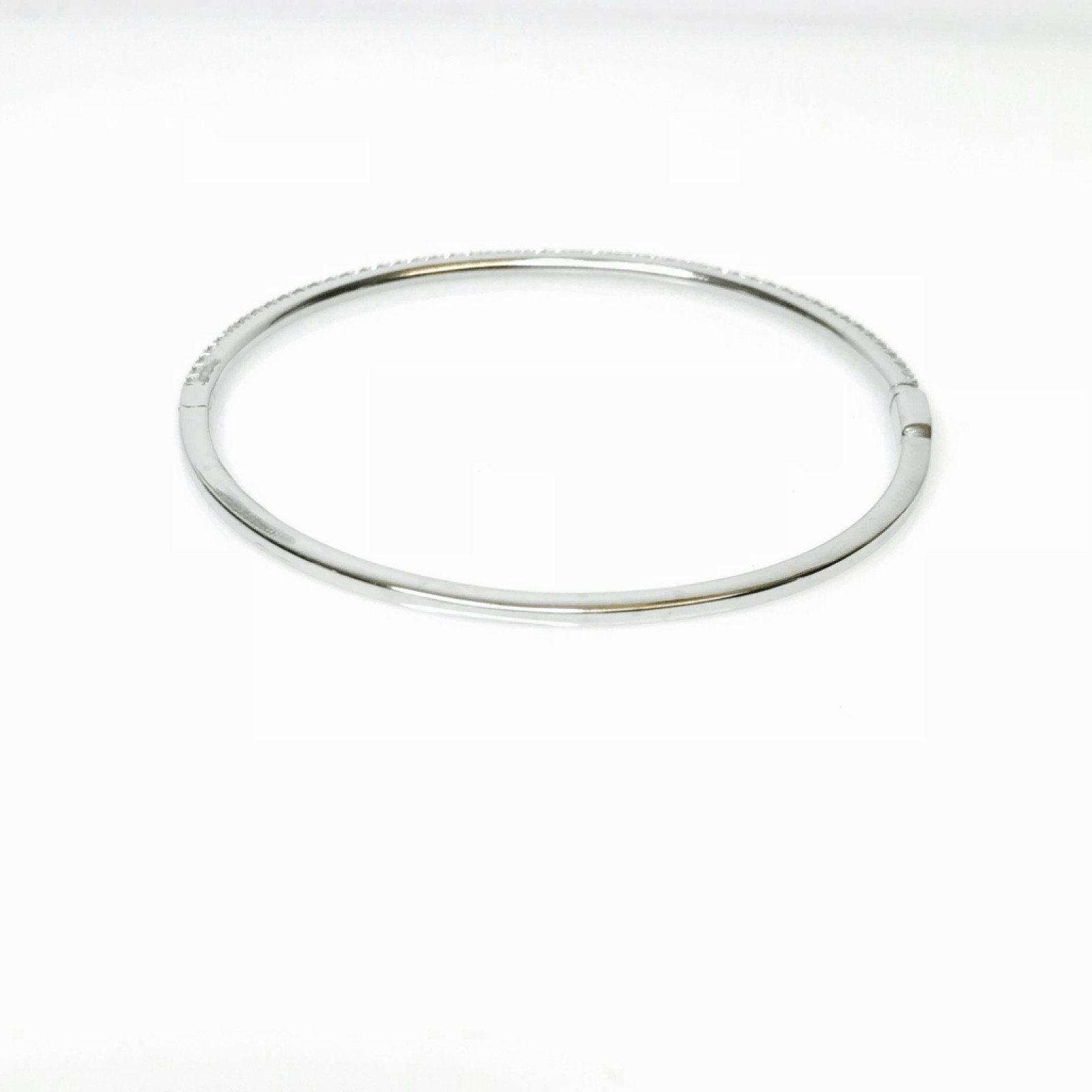 Tiffany & Co. Metro Diamond Hinged Bangle