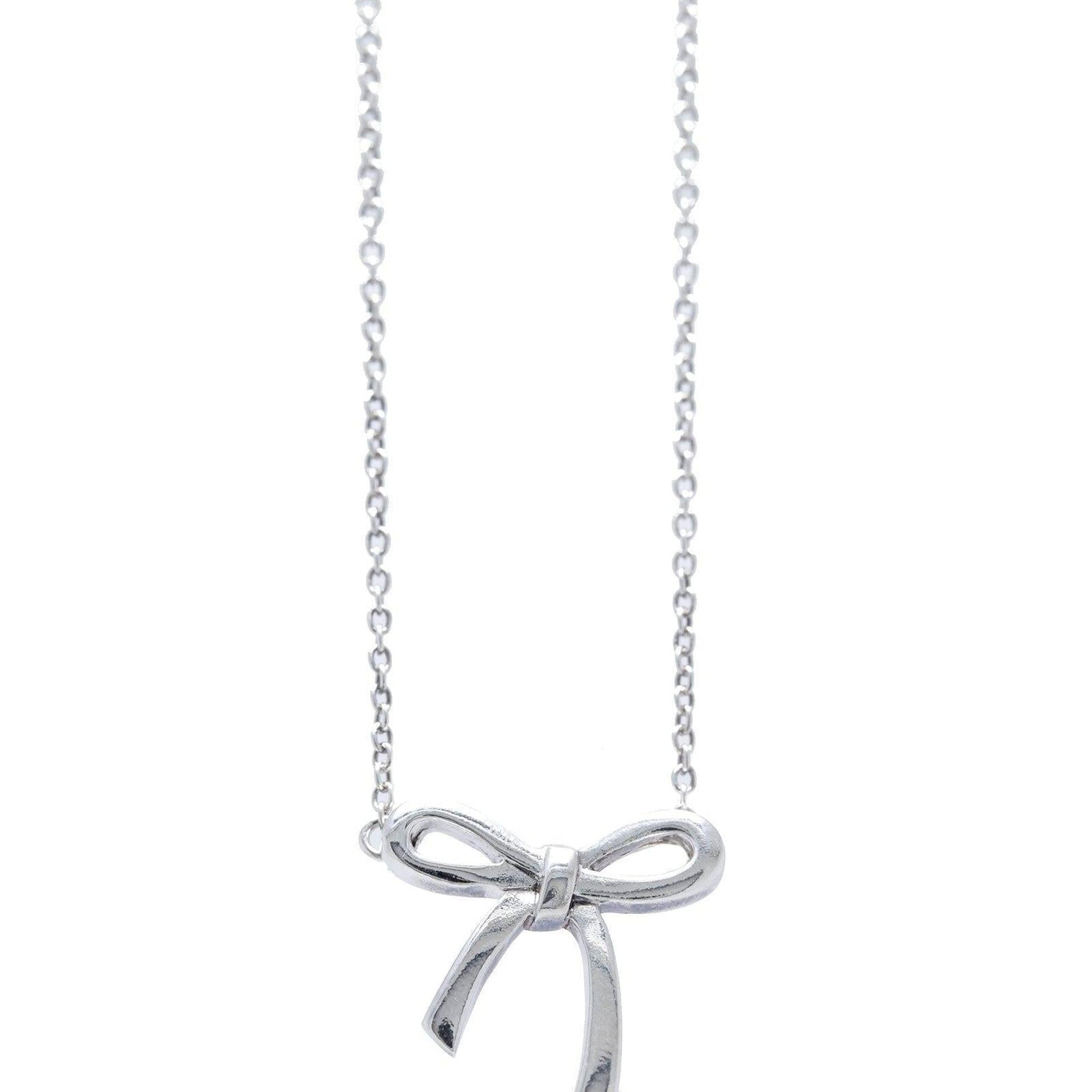 Tiffany & Co. Mini Bow Pendant Necklace