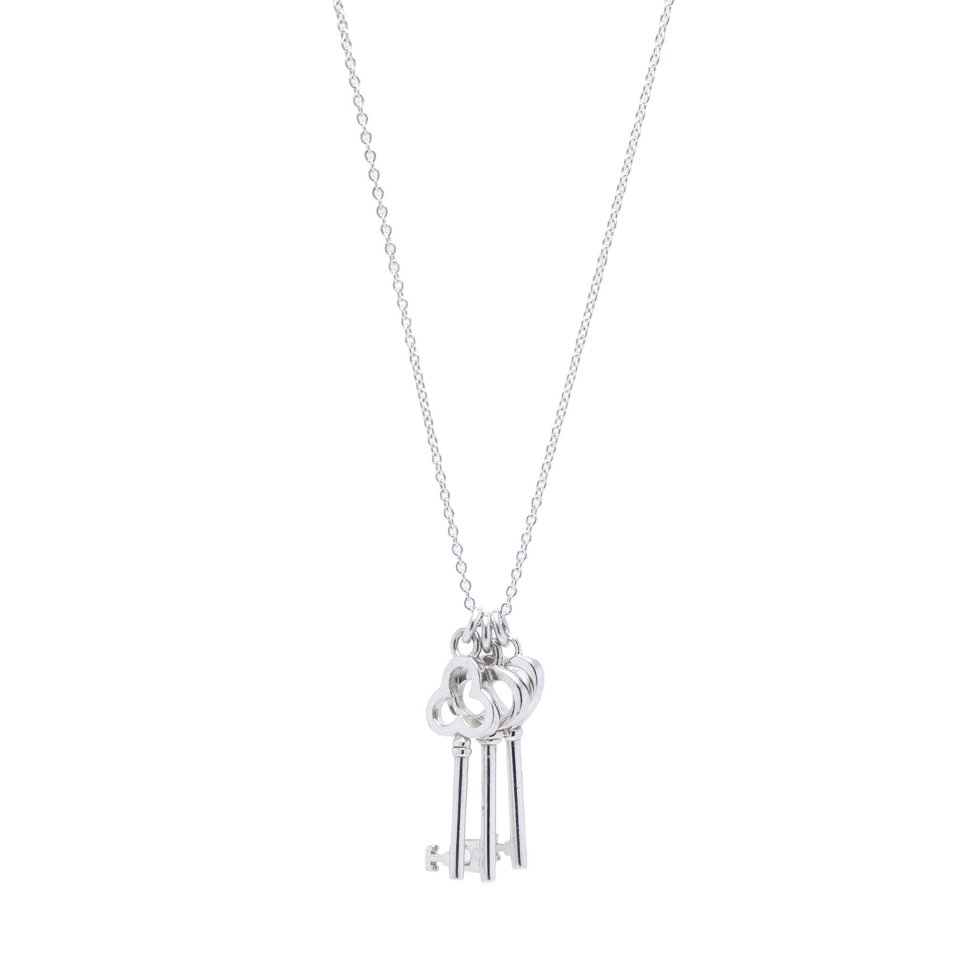 Tiffany & Co. Mini Three-Key Pendant Necklace