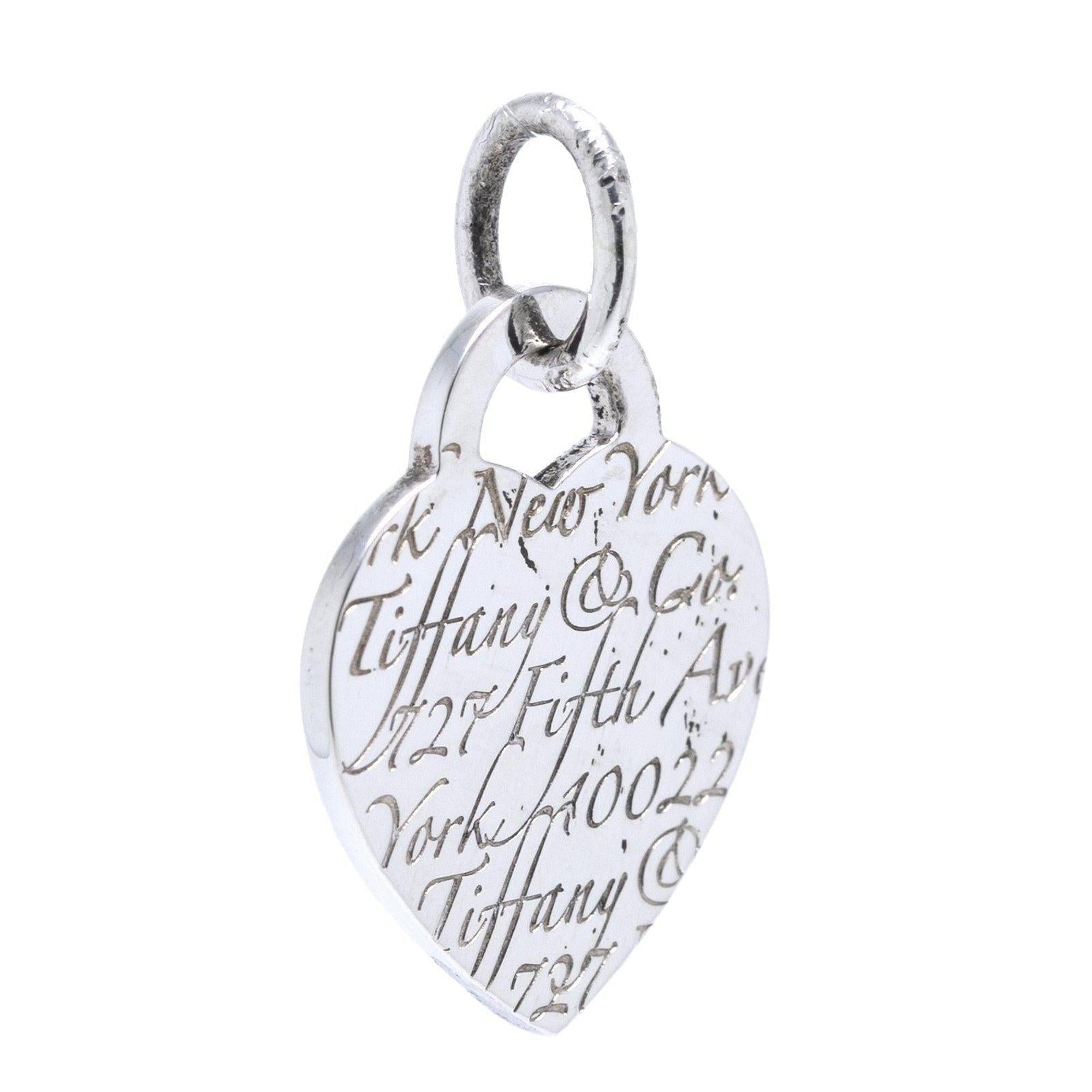 Tiffany & Co. Notes Heart Charm
