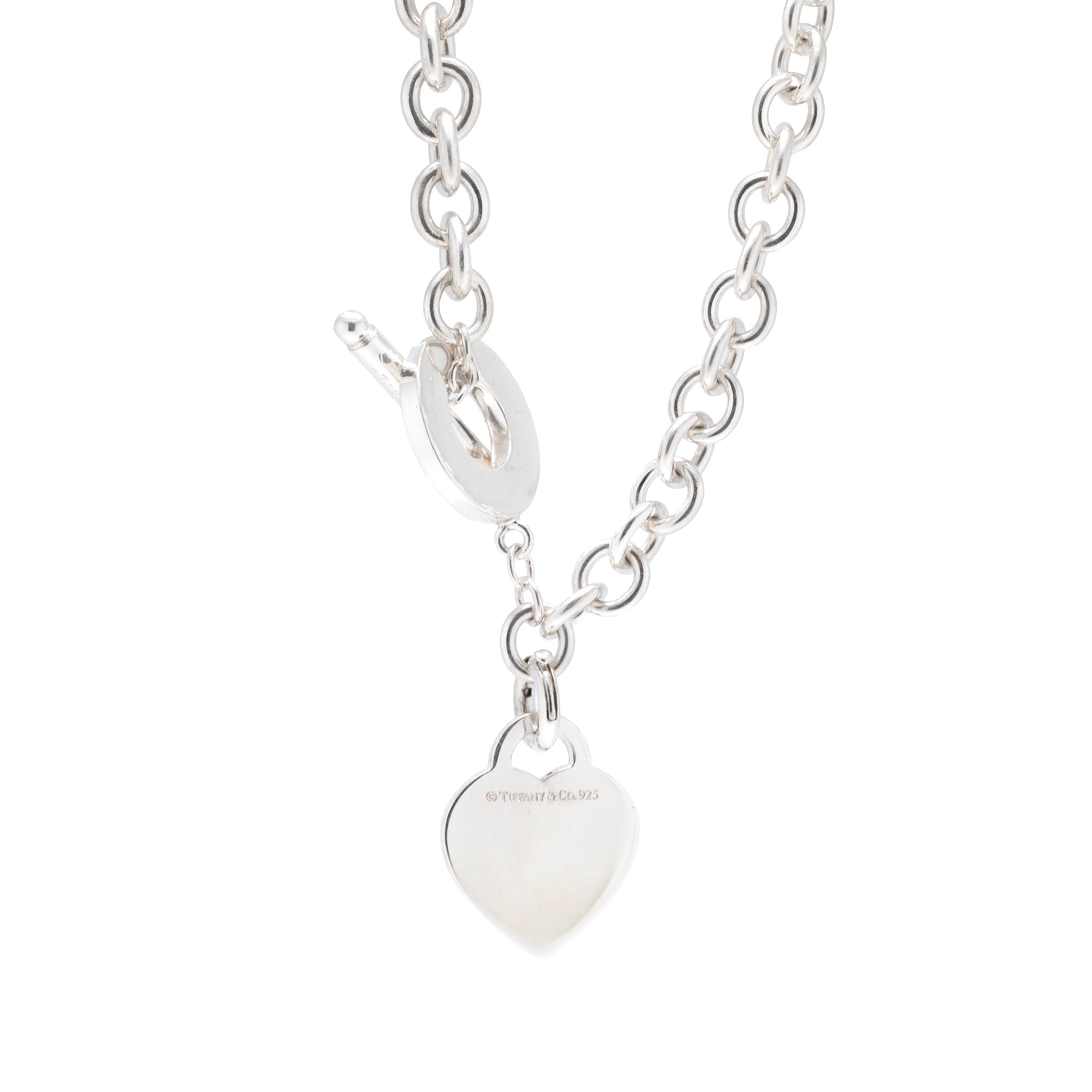 Tiffany & Co. Notes Heart Tag Necklace with Toggle Clasp