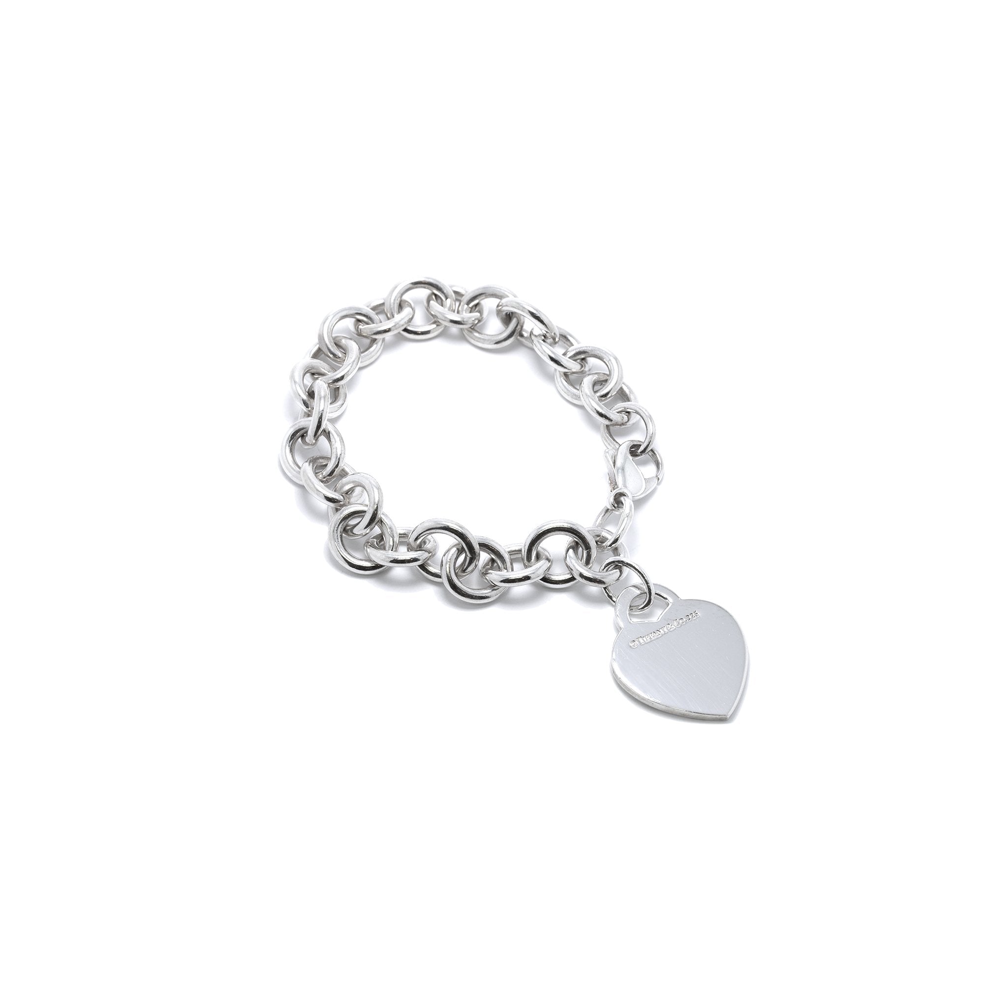 Tiffany & Co. Notes 'I Love You' Heart Tag Charm Bracelet