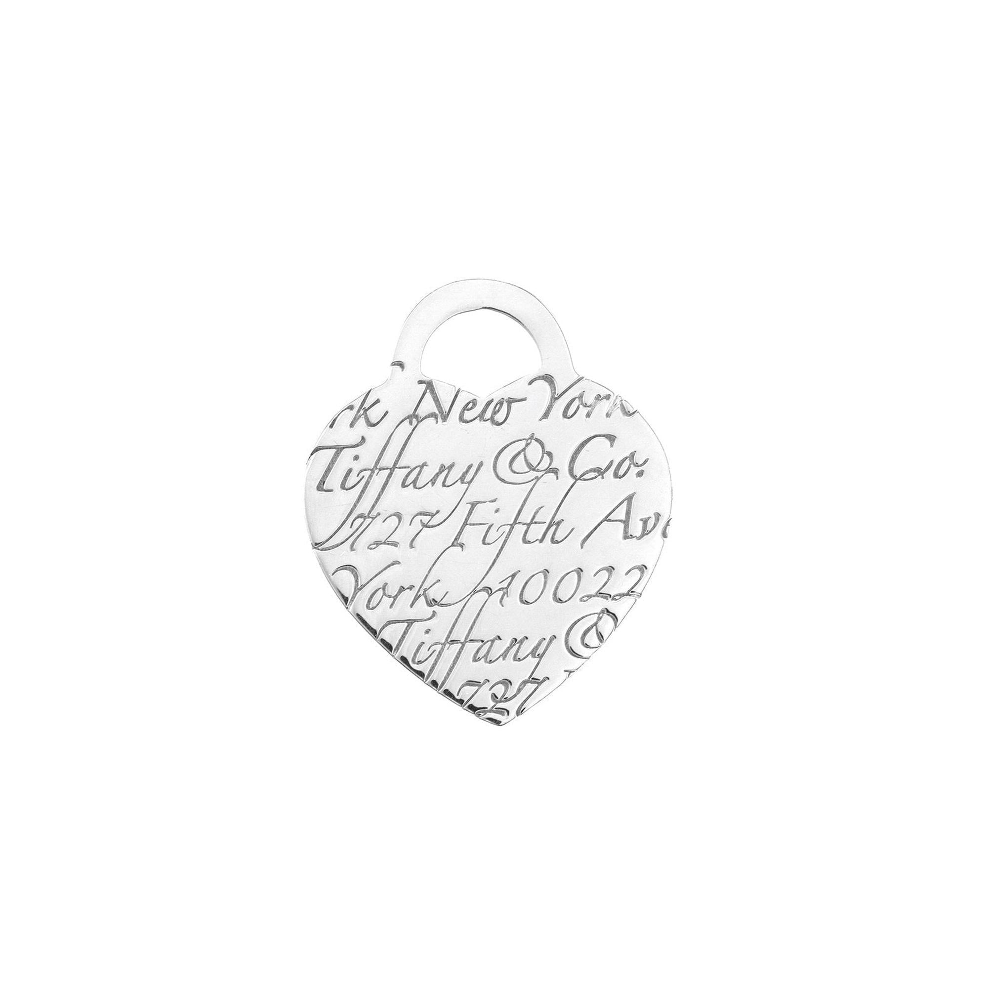 Tiffany & Co. Notes "I Love You' Heart Tag Charm