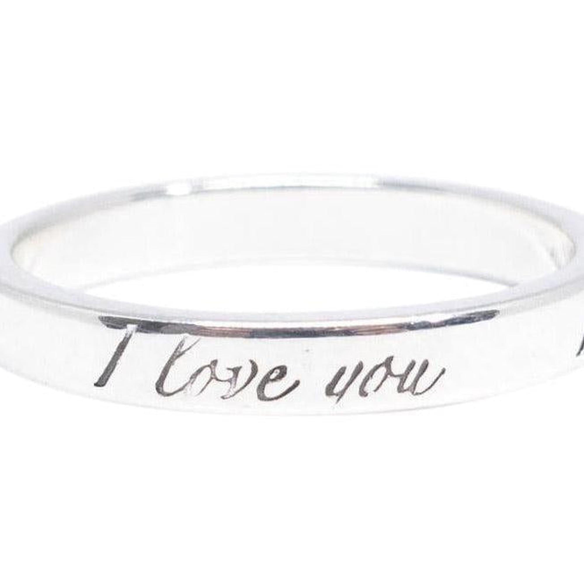 Tiffany & Co. Notes "I Love You" Ring