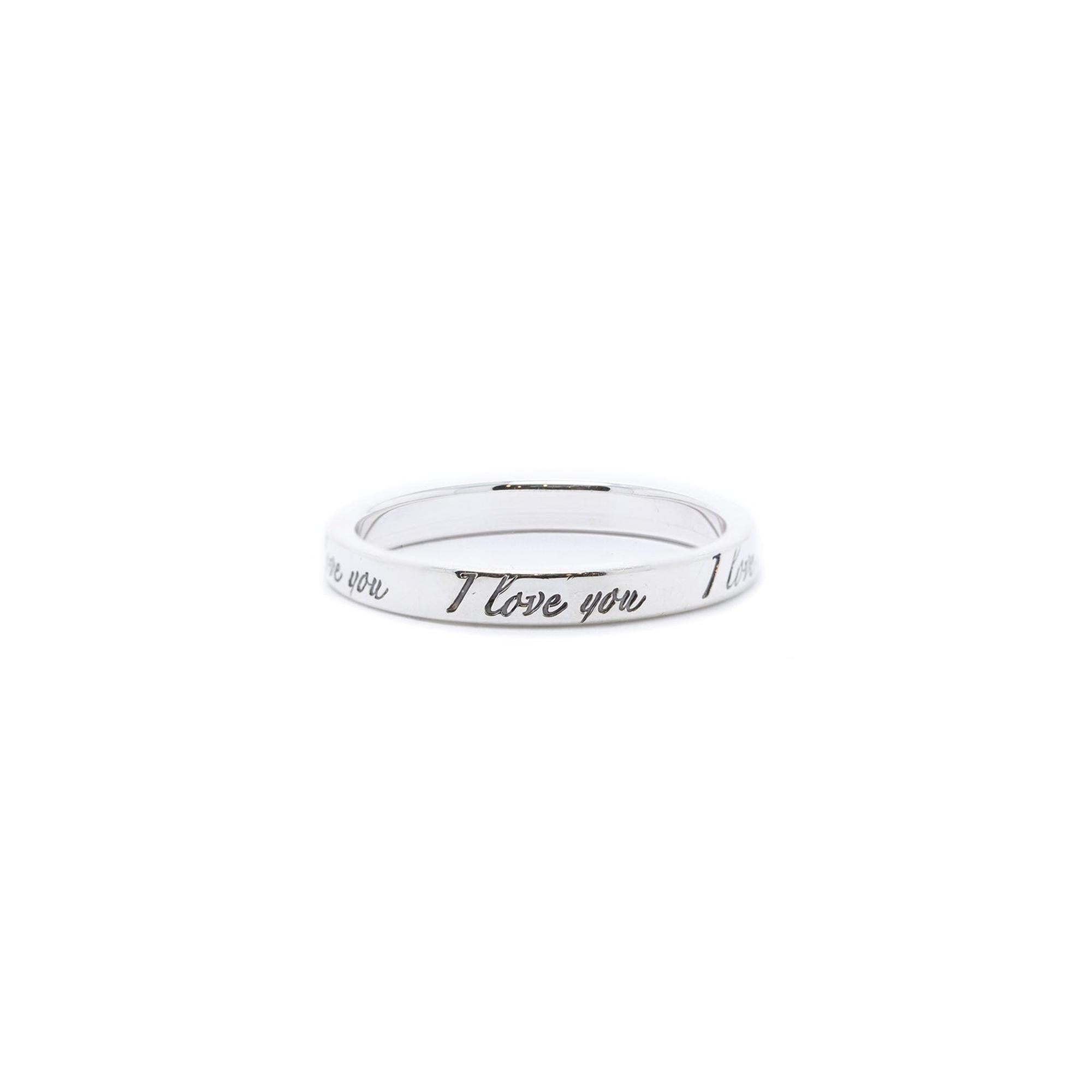Tiffany & Co. Notes "I Love You" Ring