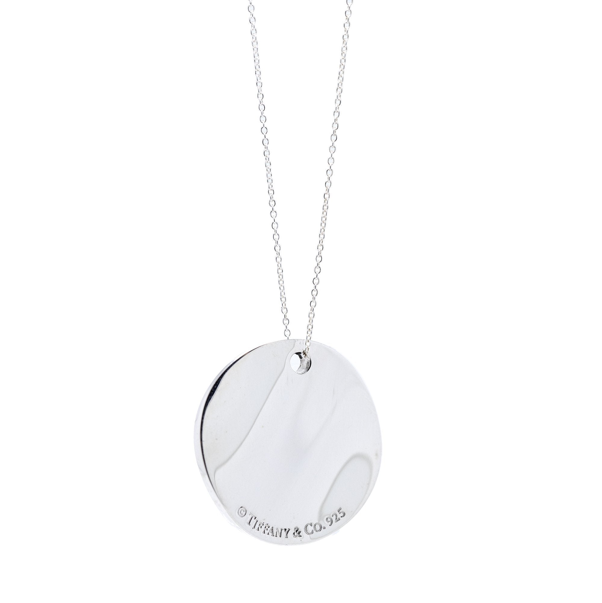 Tiffany & Co. Notes Round Pendant Necklace