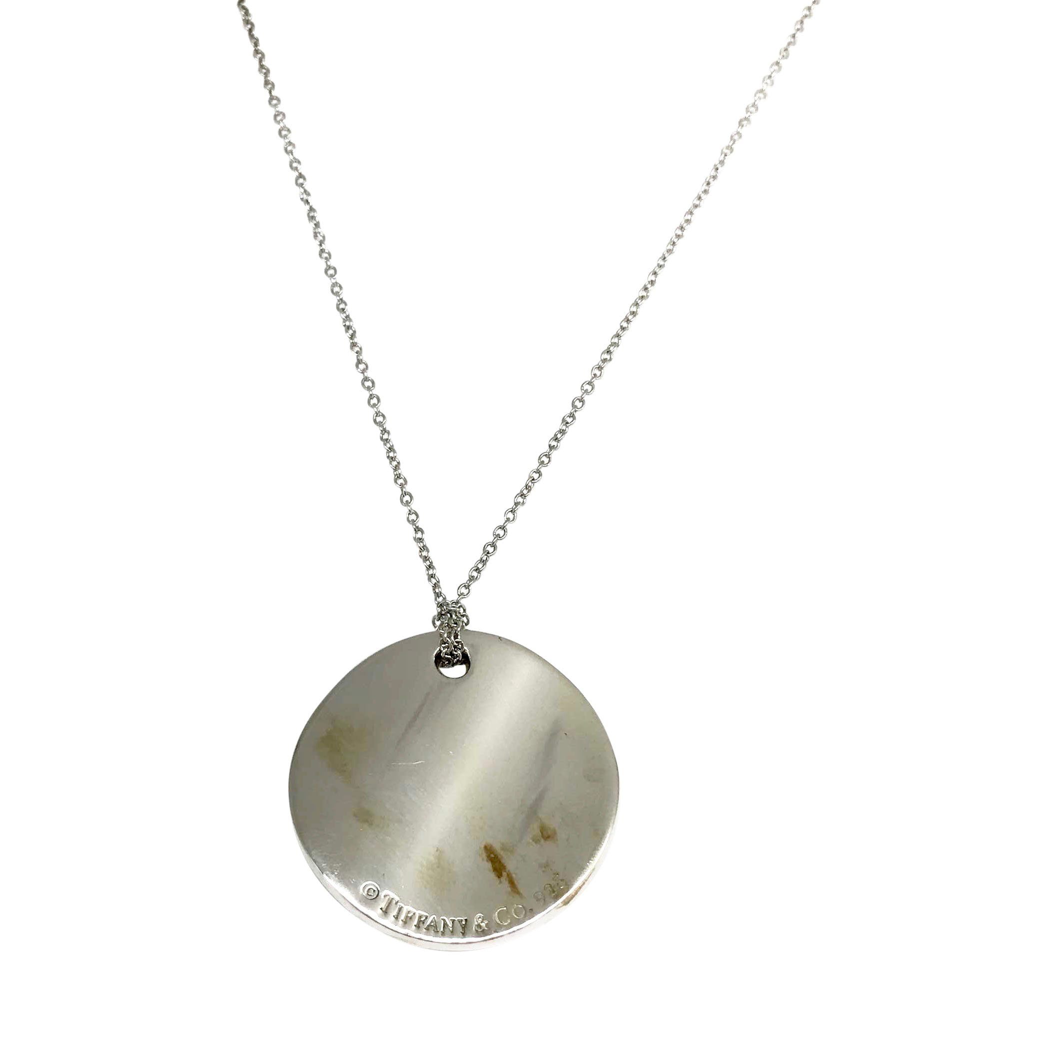 Tiffany & Co. Notes Round Pendant Necklace