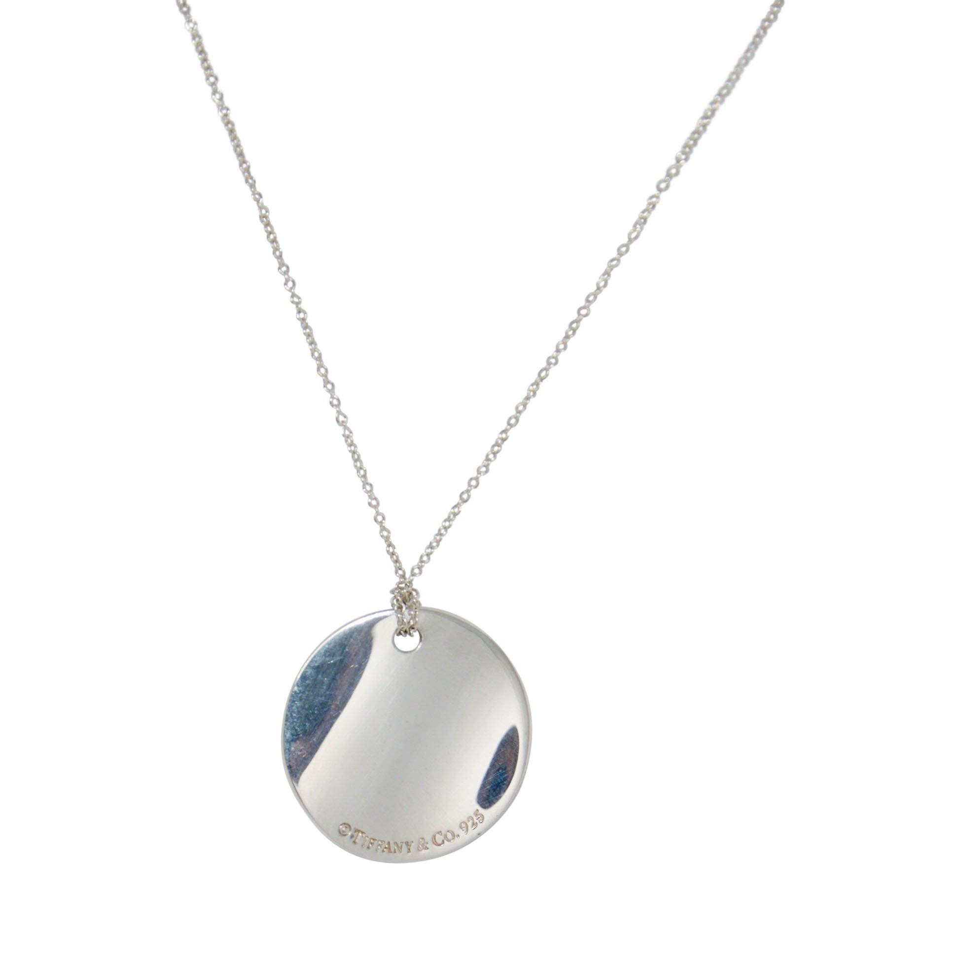 Tiffany & Co. Notes Round Pendant Necklace