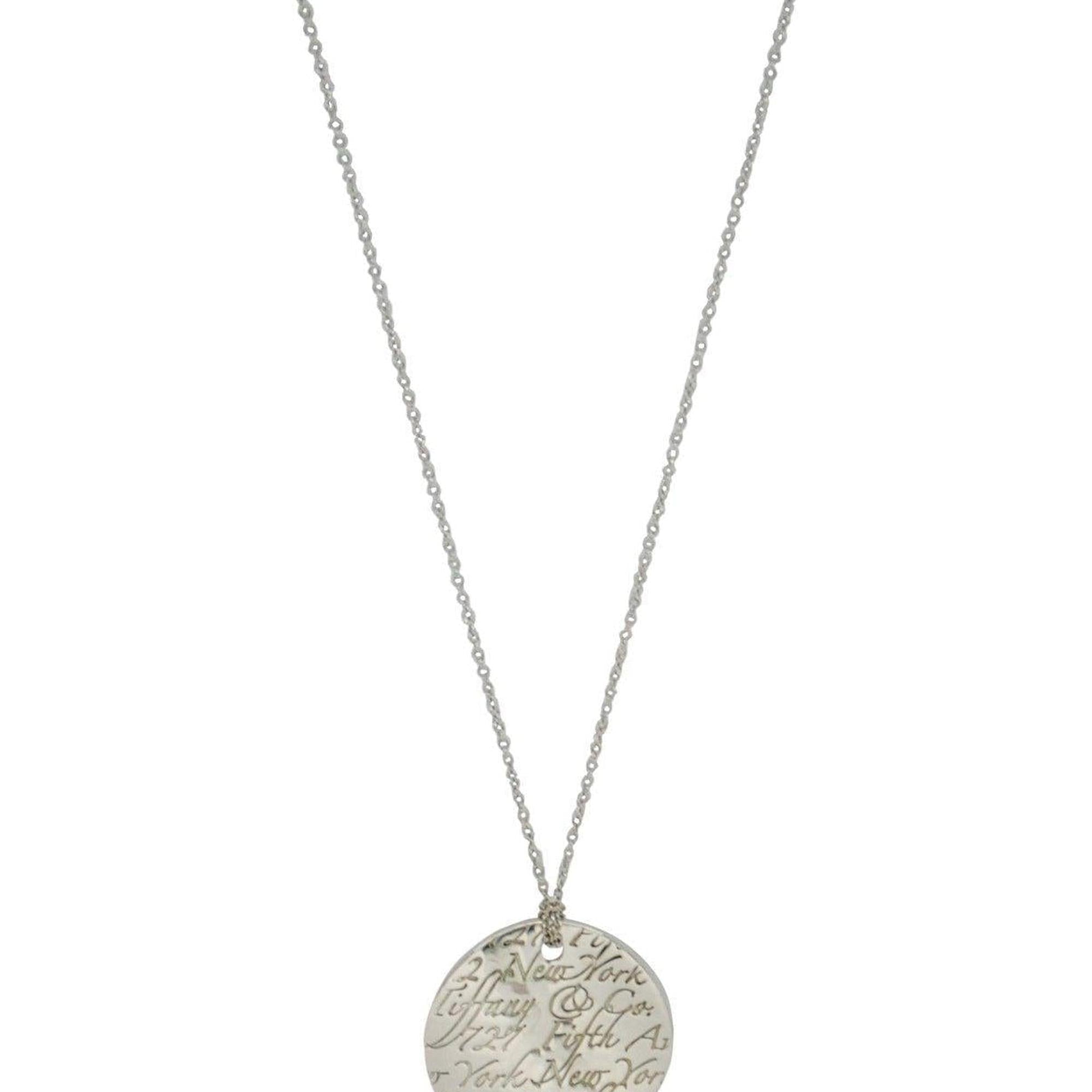 Tiffany & Co. Notes Round Pendant Necklace