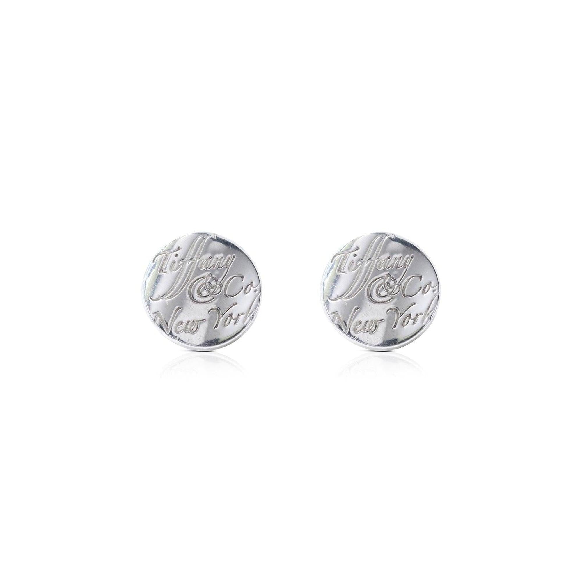 Tiffany & Co. Notes Round Stud Earrings