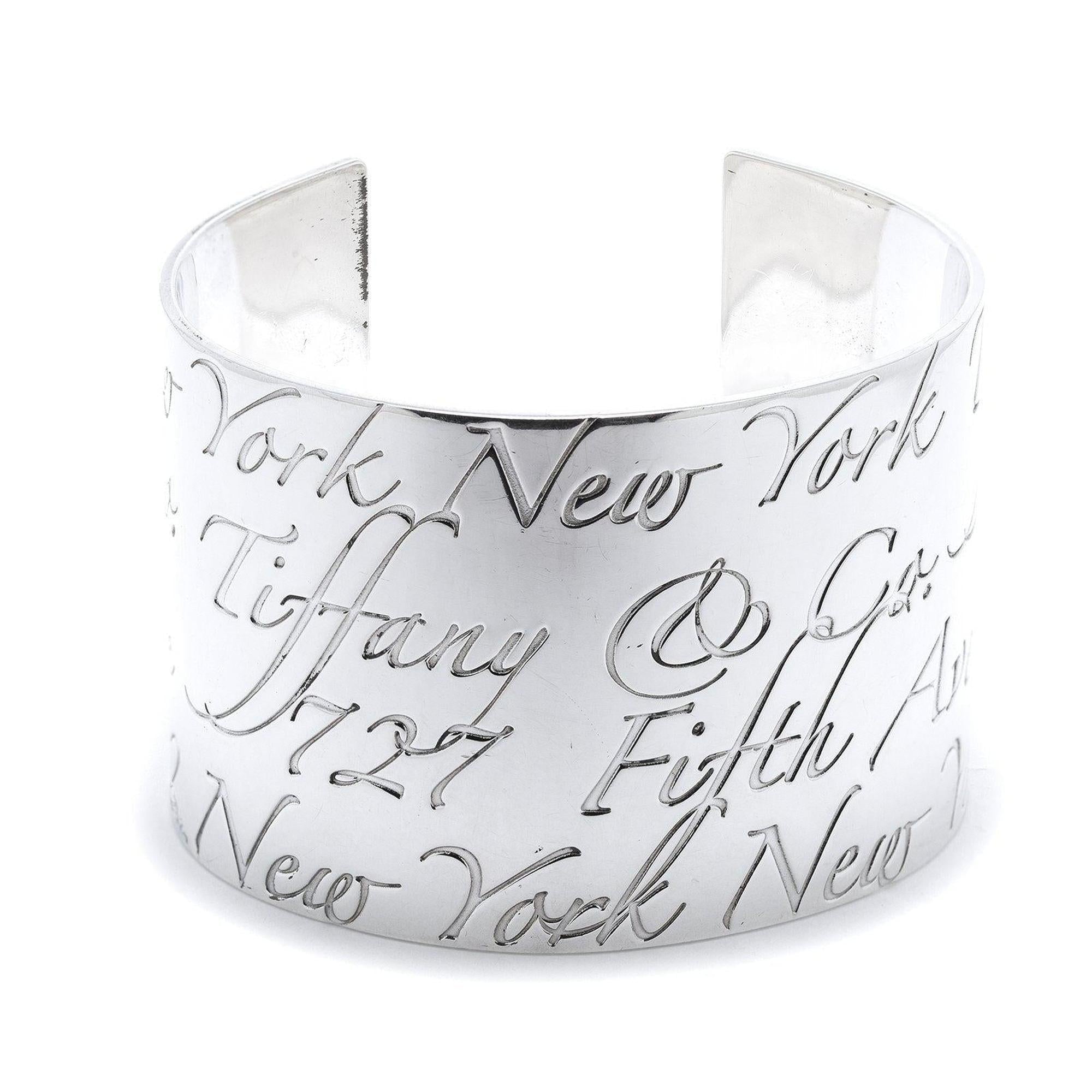 Tiffany & Co. Notes Wide Cuff Bracelet