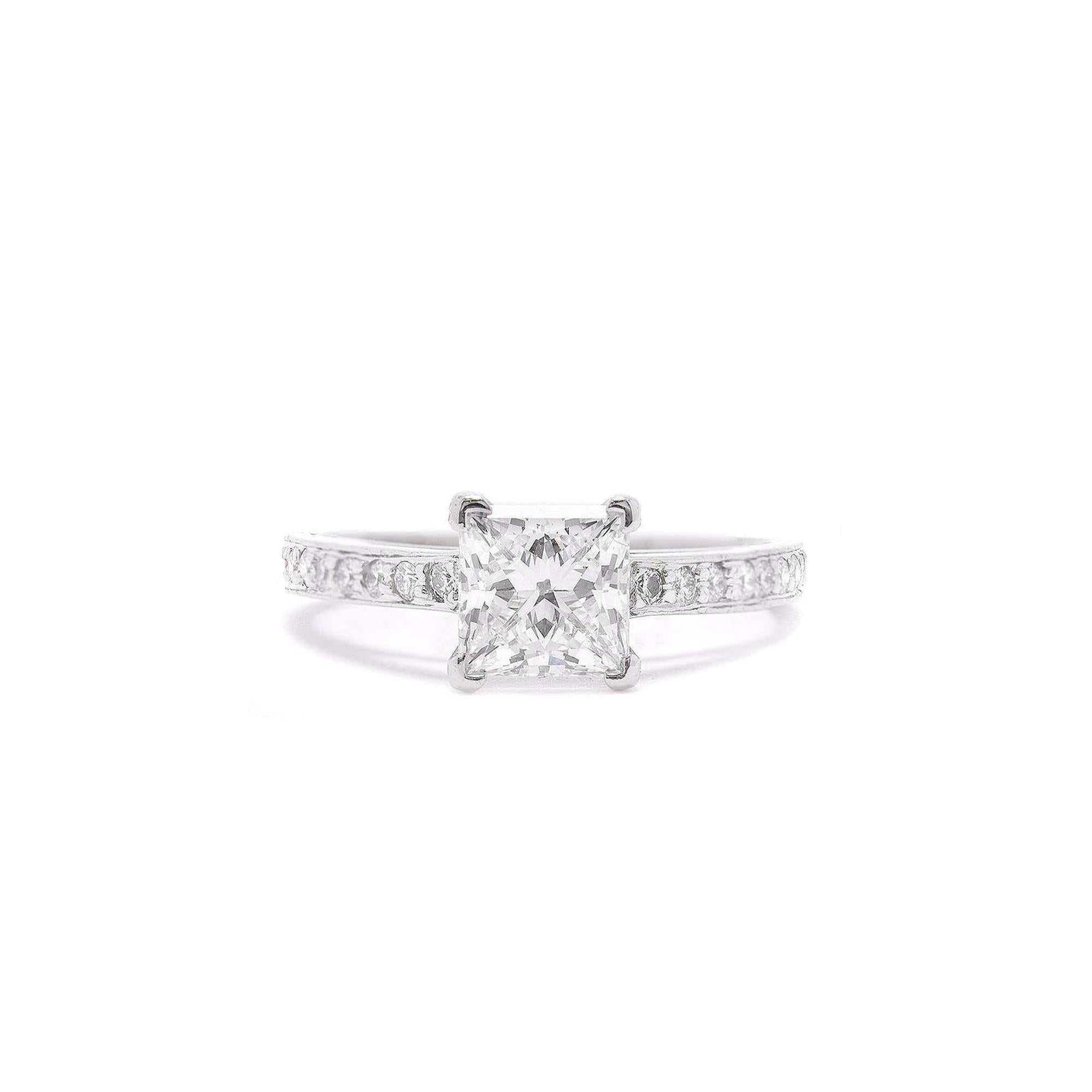 Tiffany & Co. Novo Princess Cut Diamond Engagement Ring