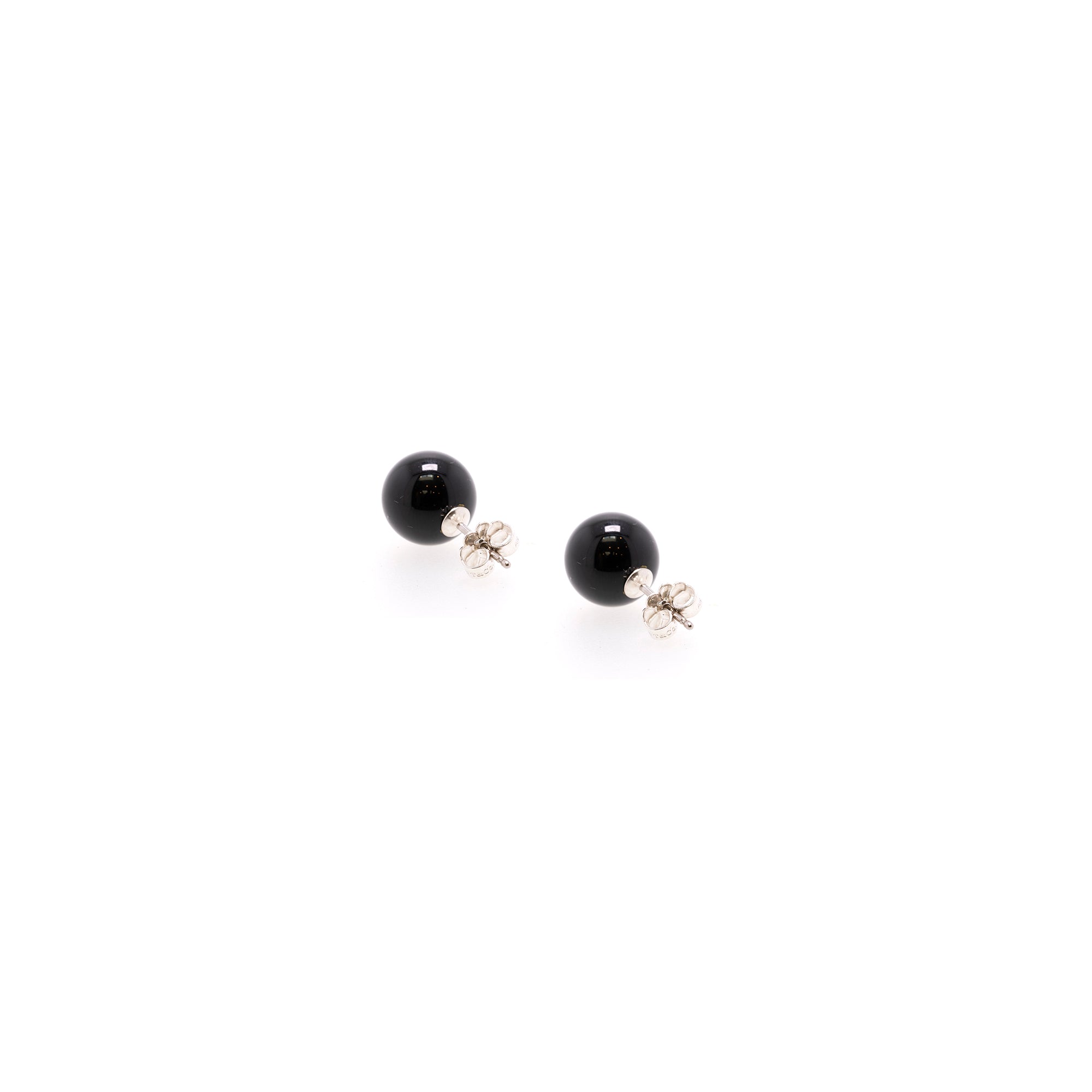 Tiffany & Co. Onyx Ball Stud Earrings