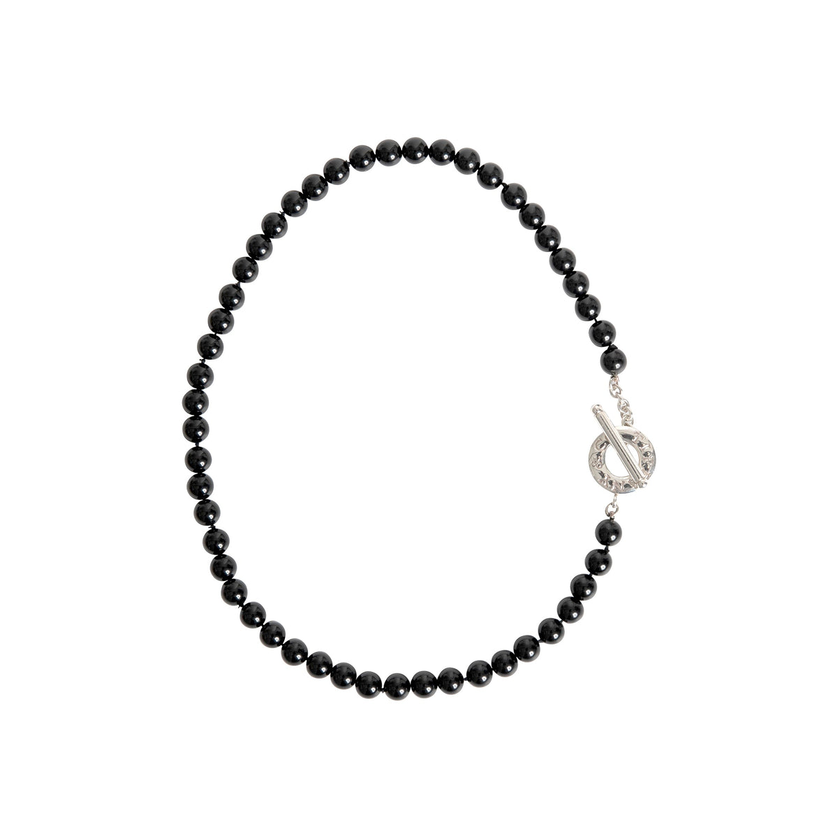アクセサリー OLD TIFFANY ONYX BALL NECKLACE Tiffany & Co. Onyx Bead Toggle Necklace – OLIVER'S