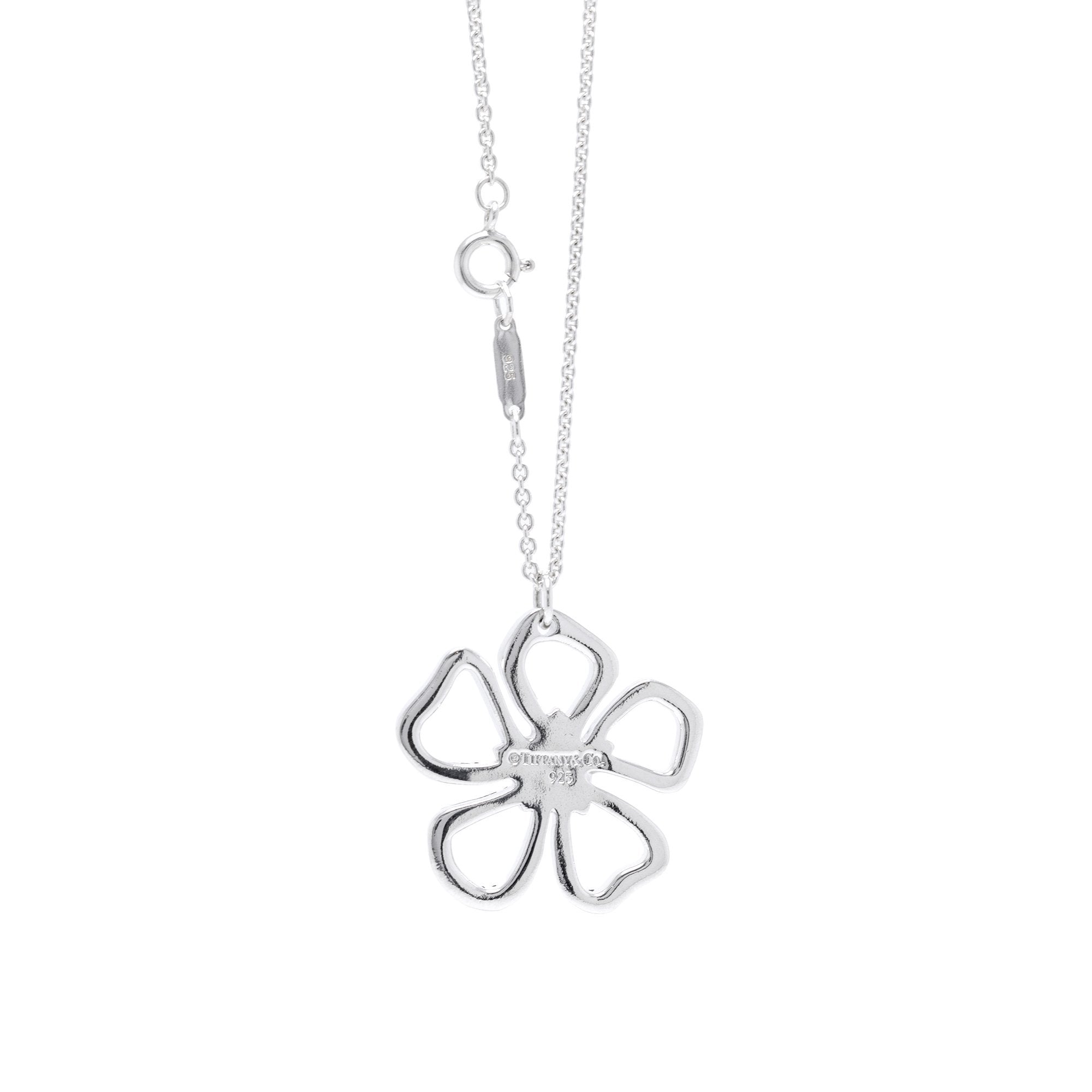 Tiffany & Co. Open Flower Pendant Necklace