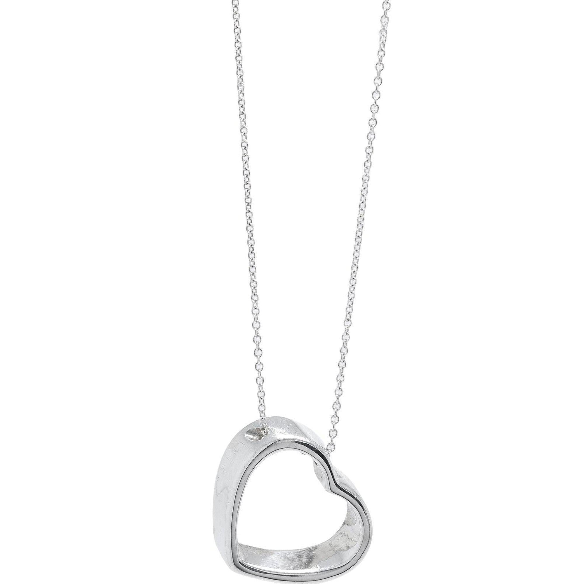 Tiffany & Co. Open Heart Pendant Necklace